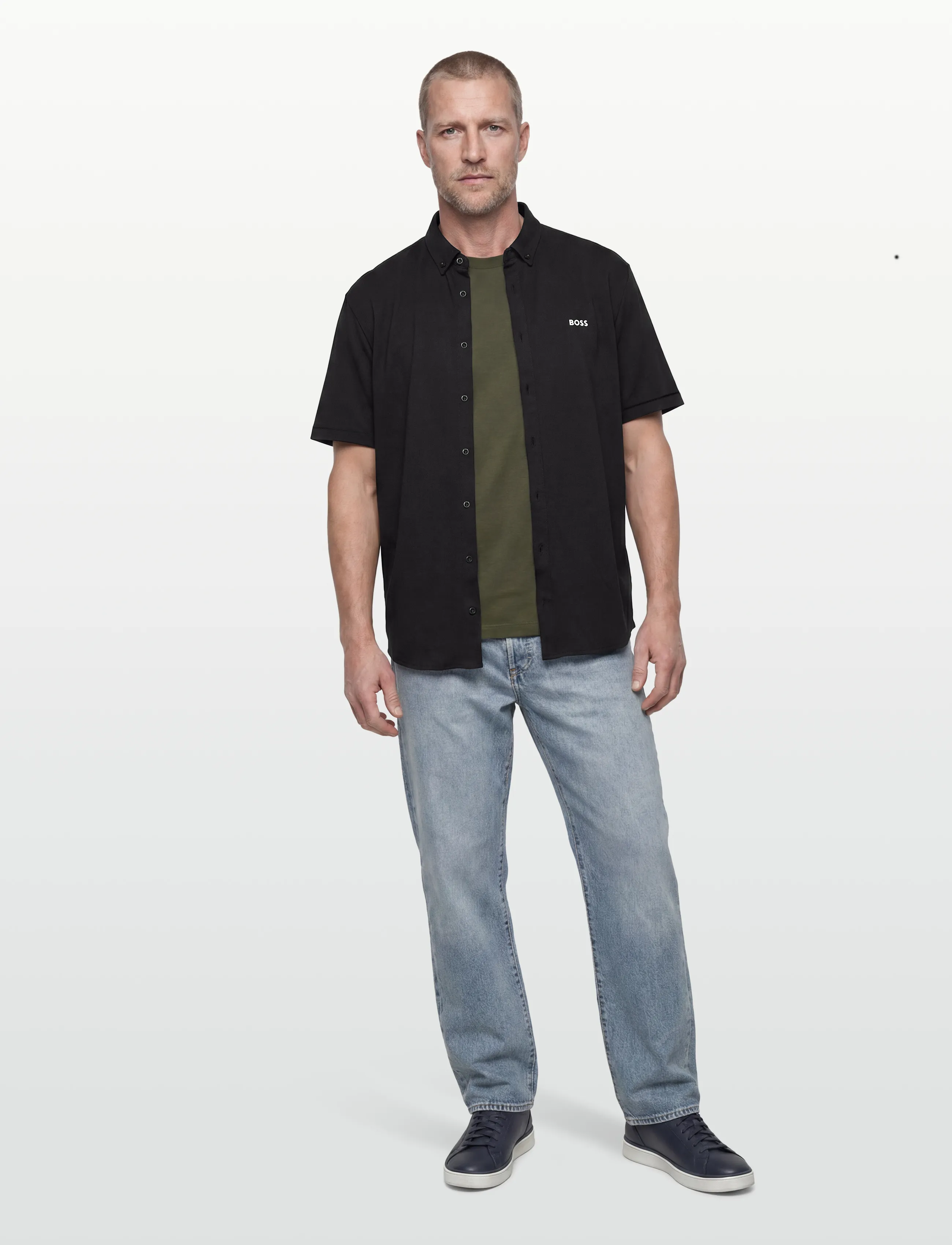 BOSS ST_Motion S - Skjorter - BLACK / black