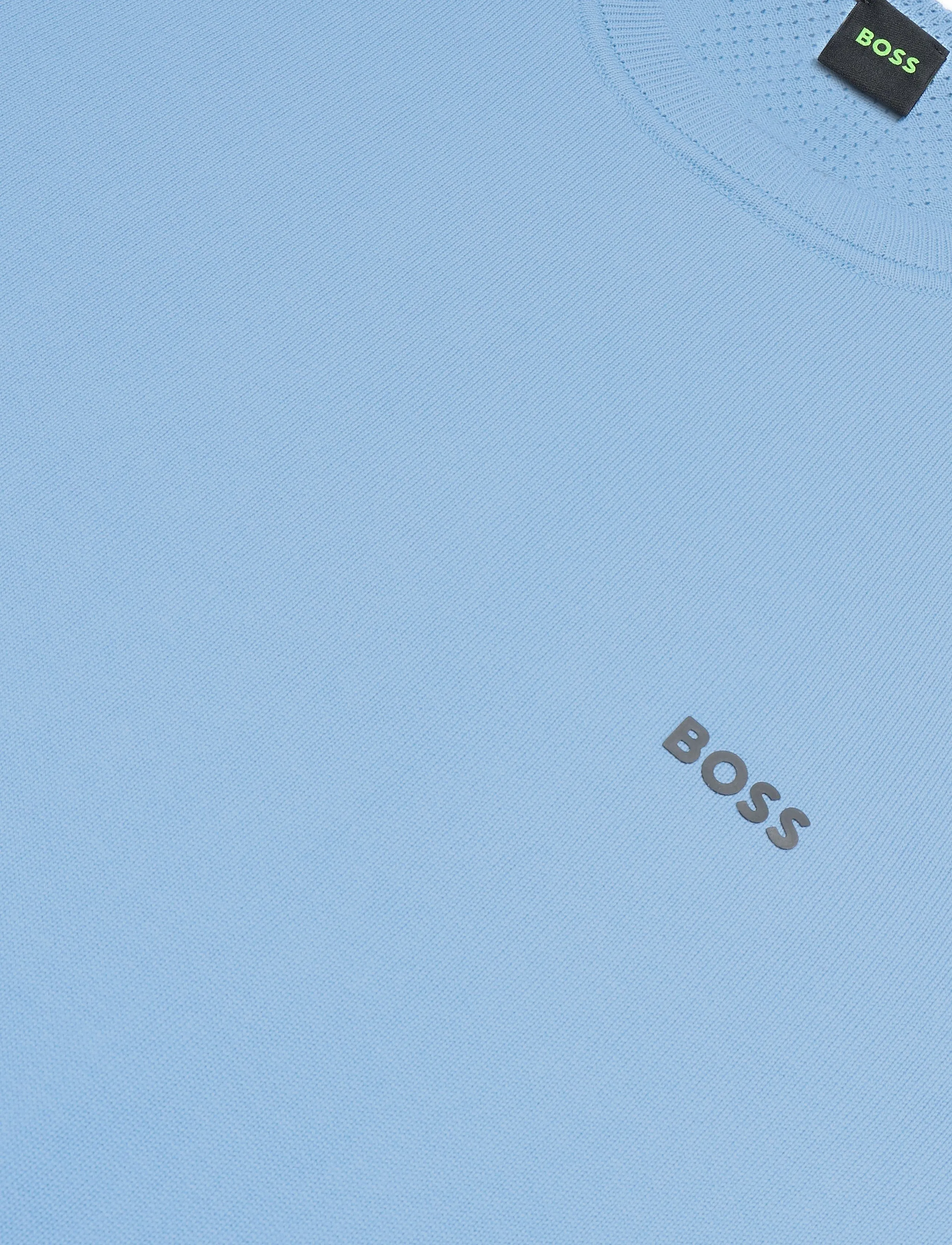BOSS - KN_Ever-X CN - rund hals - open blue - 2