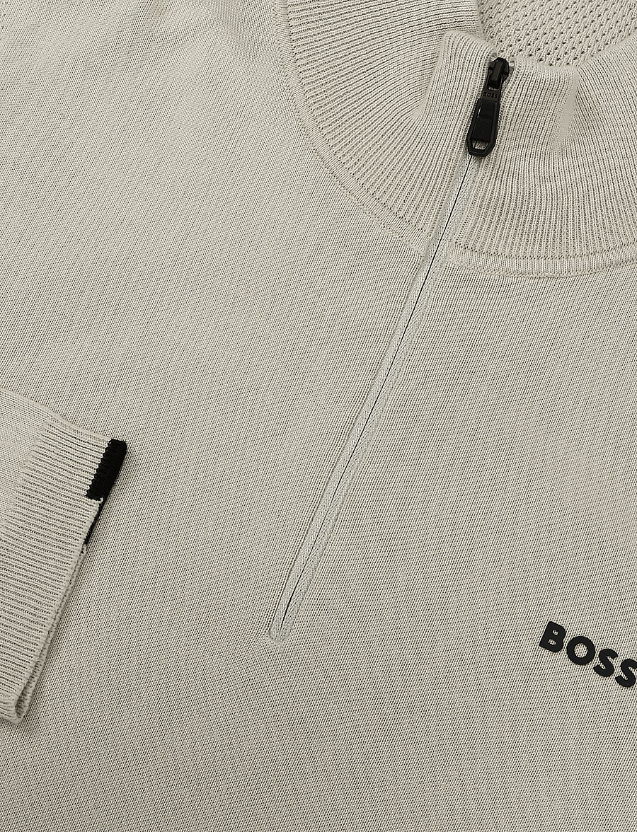 BOSS - KN_Ever-X QZ - dressipluusid - light beige - 2