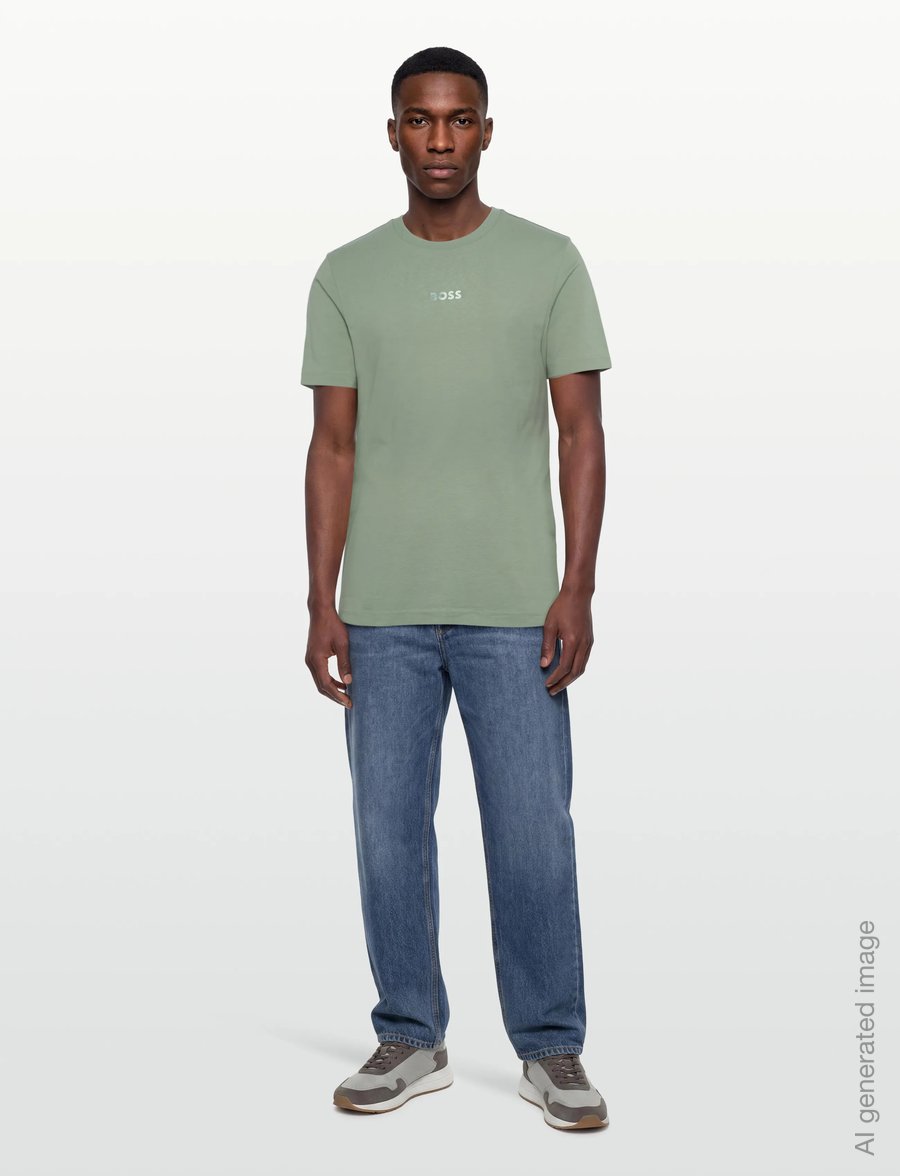 BOSS - TS_Join GRX - tops & t-shirts - open green - 0