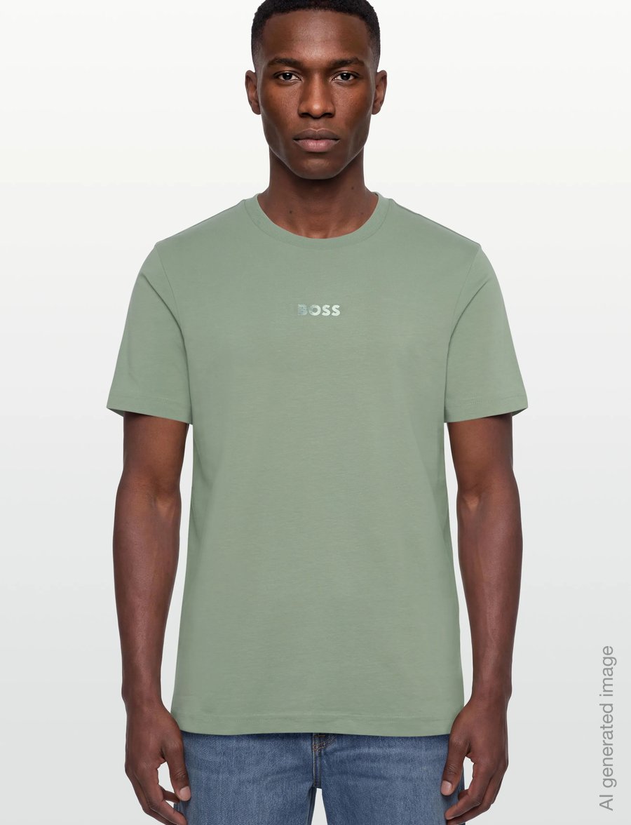 BOSS - TS_Join GRX - tops & t-shirts - open green - 3