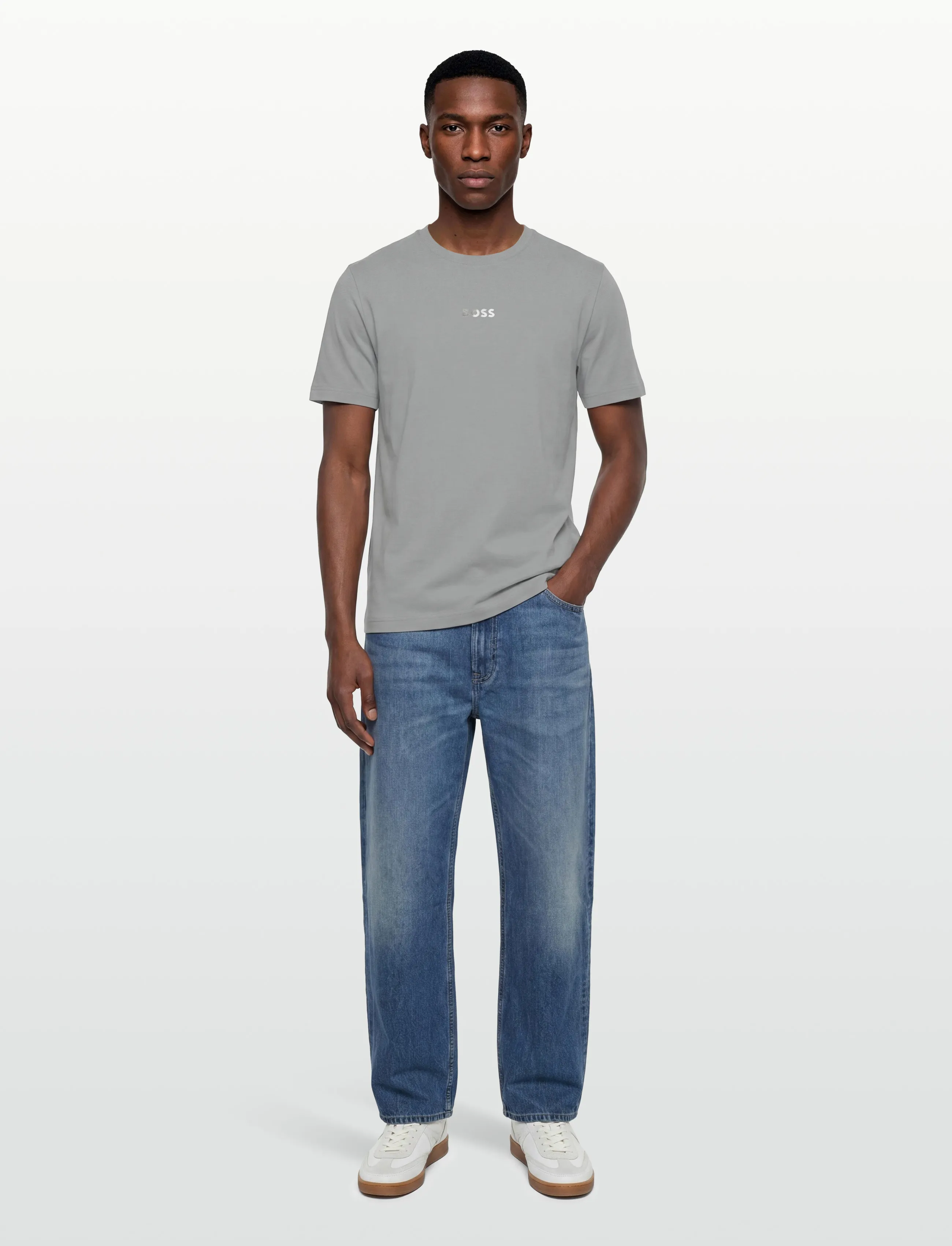BOSS Ts_Join Grx, S, Sport Oberteile, Grau - T-shirts, Männerswear