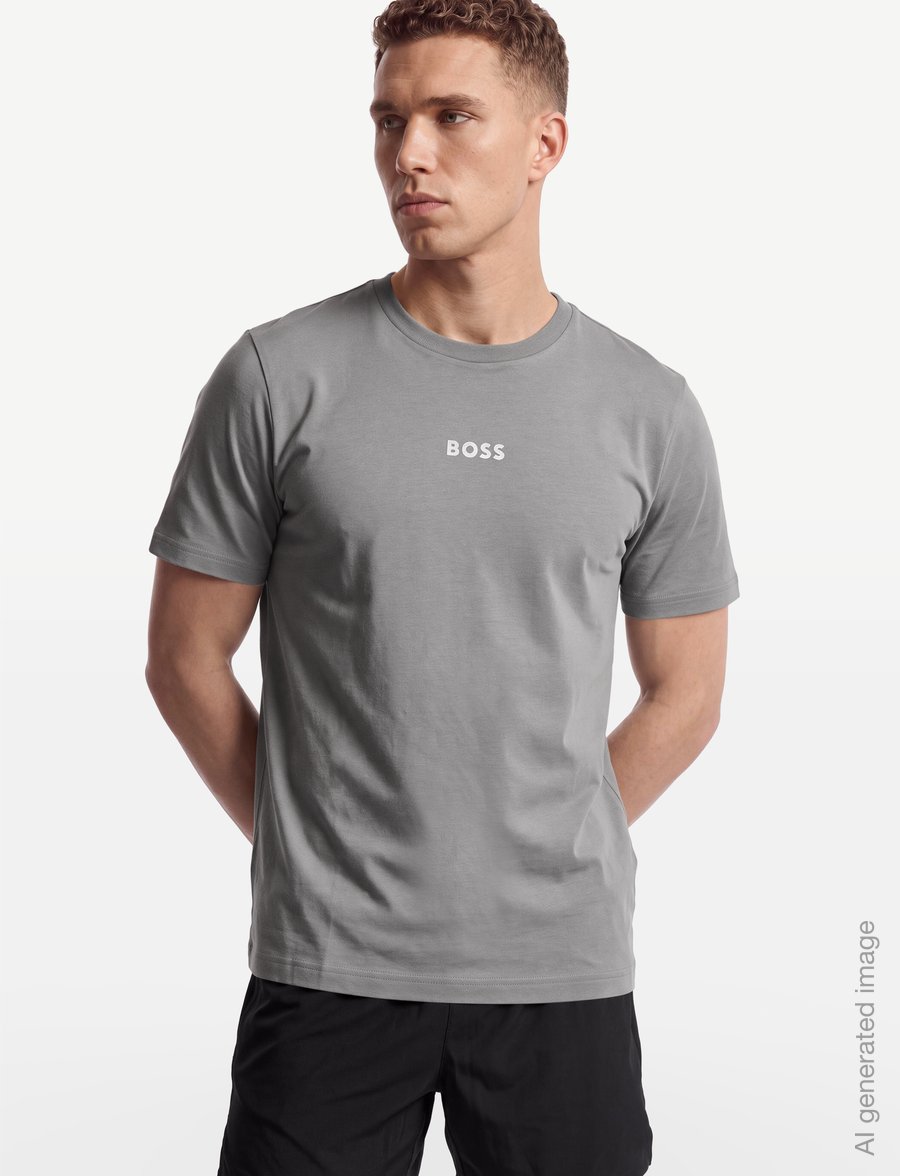 BOSS - TS_Join GRX - oberteile & t-shirts - open grey - 3