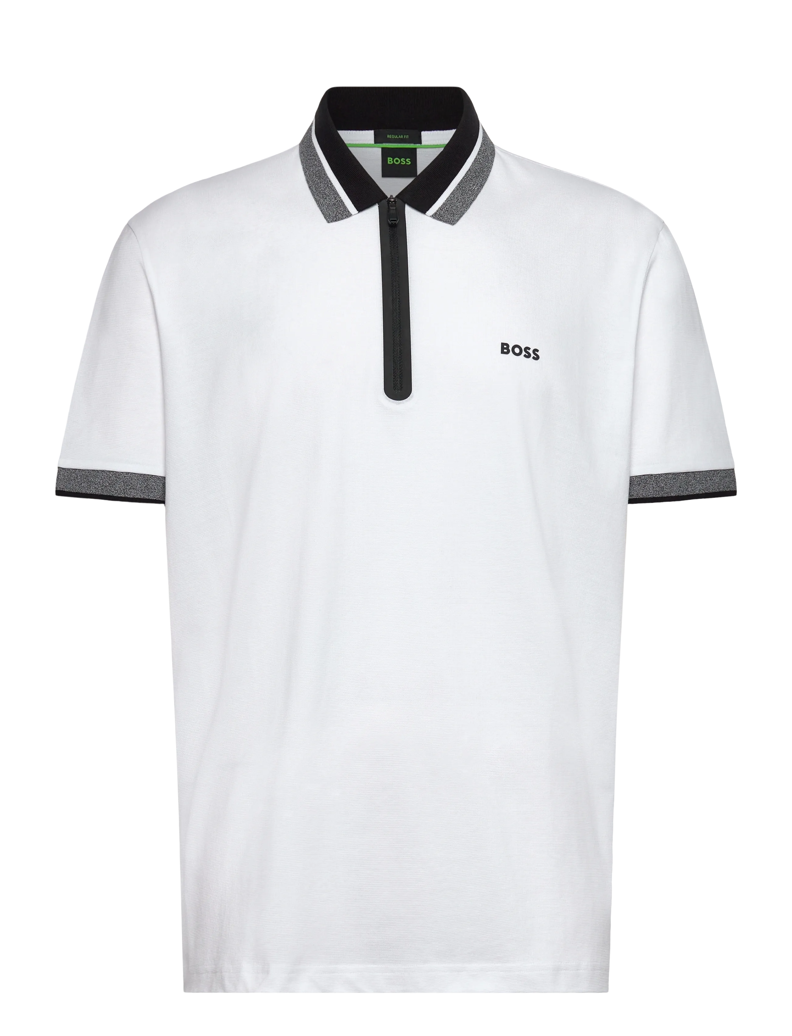 BOSS Pl_Hole19 Philix, M, White, Sport Polos > Sport Short-sleeved Polos, Herre