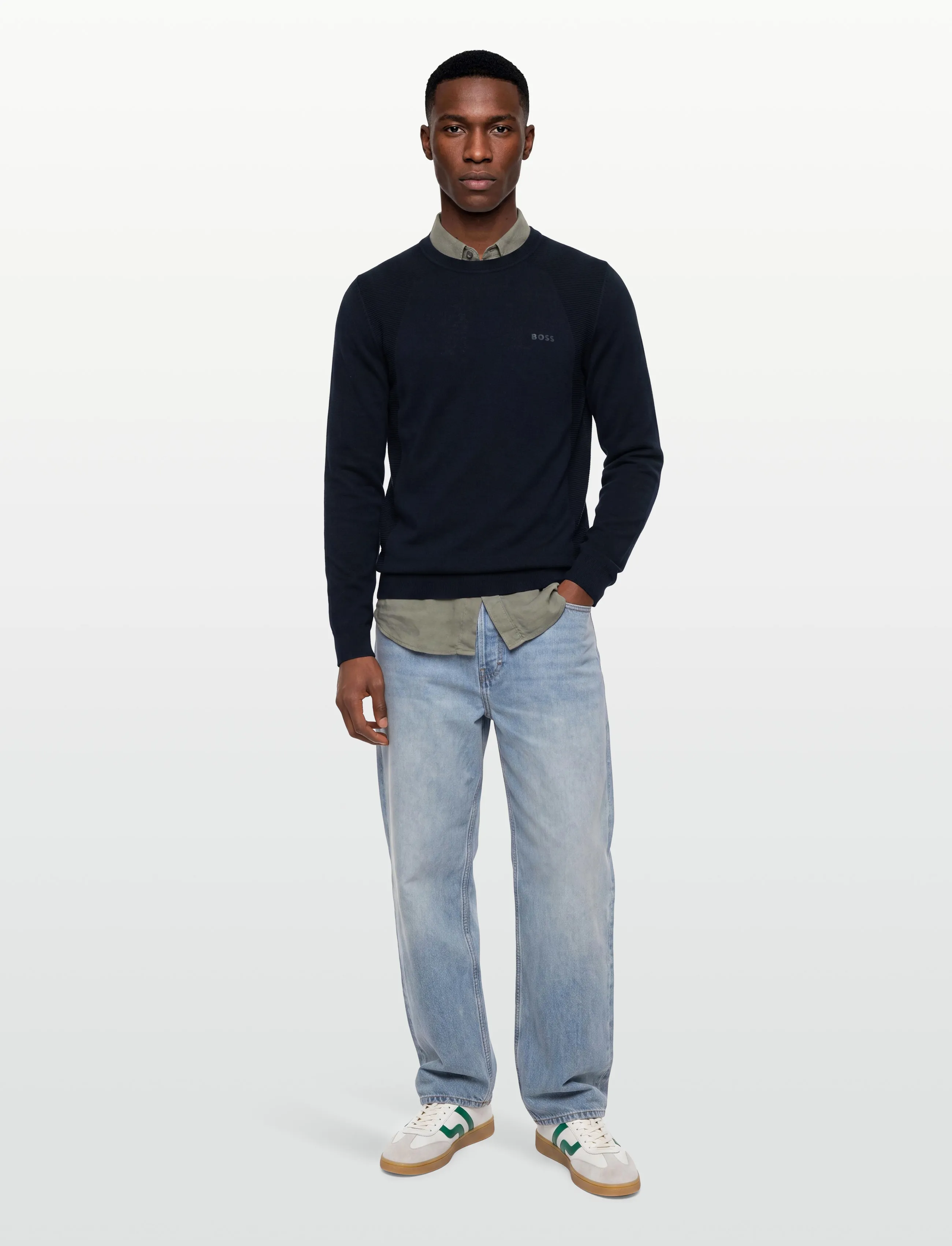 BOSS - KN_Momentum-Lite CN - sweatshirts - dark blue - 0