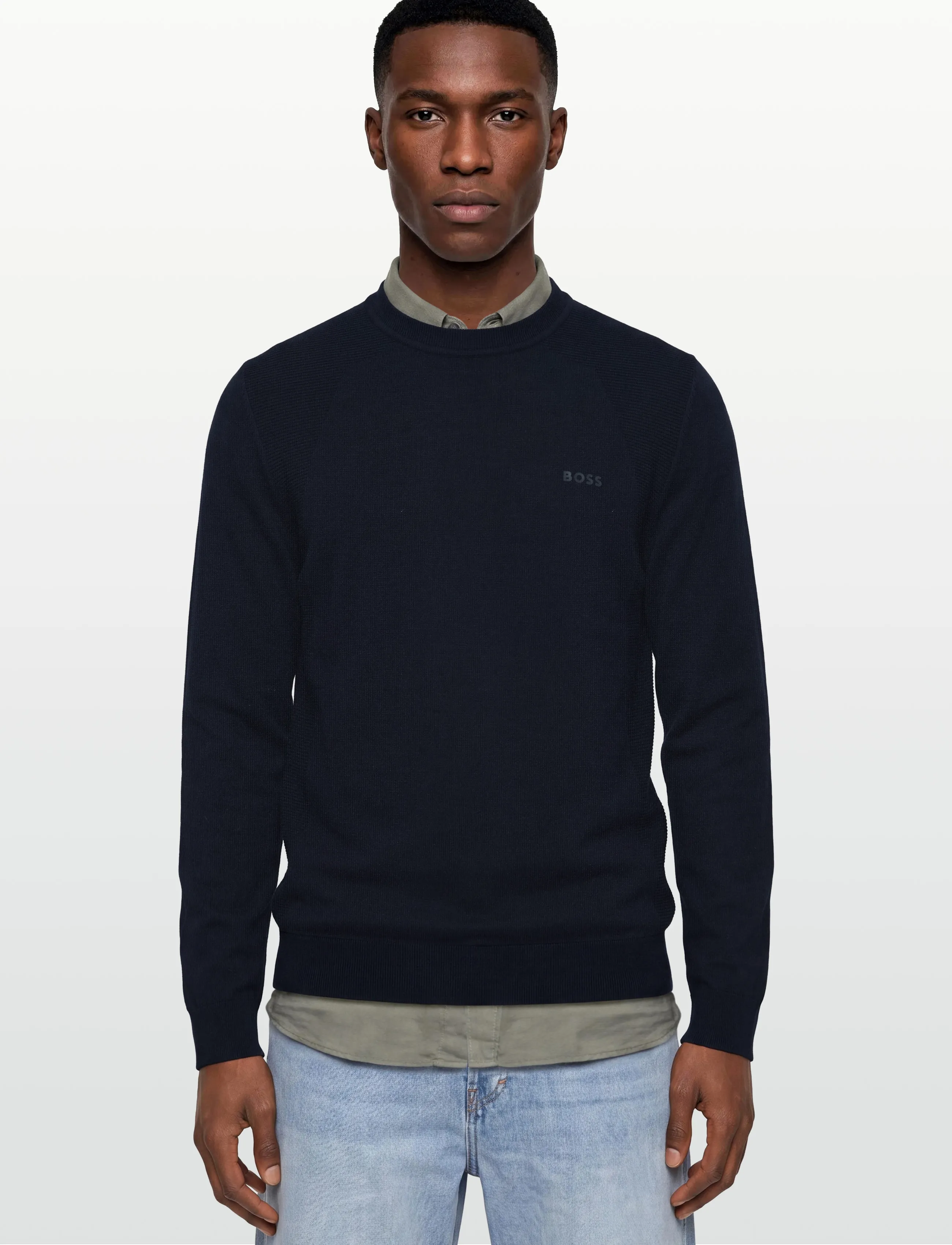 BOSS - KN_Momentum-Lite CN - sweatshirts - dark blue - 3