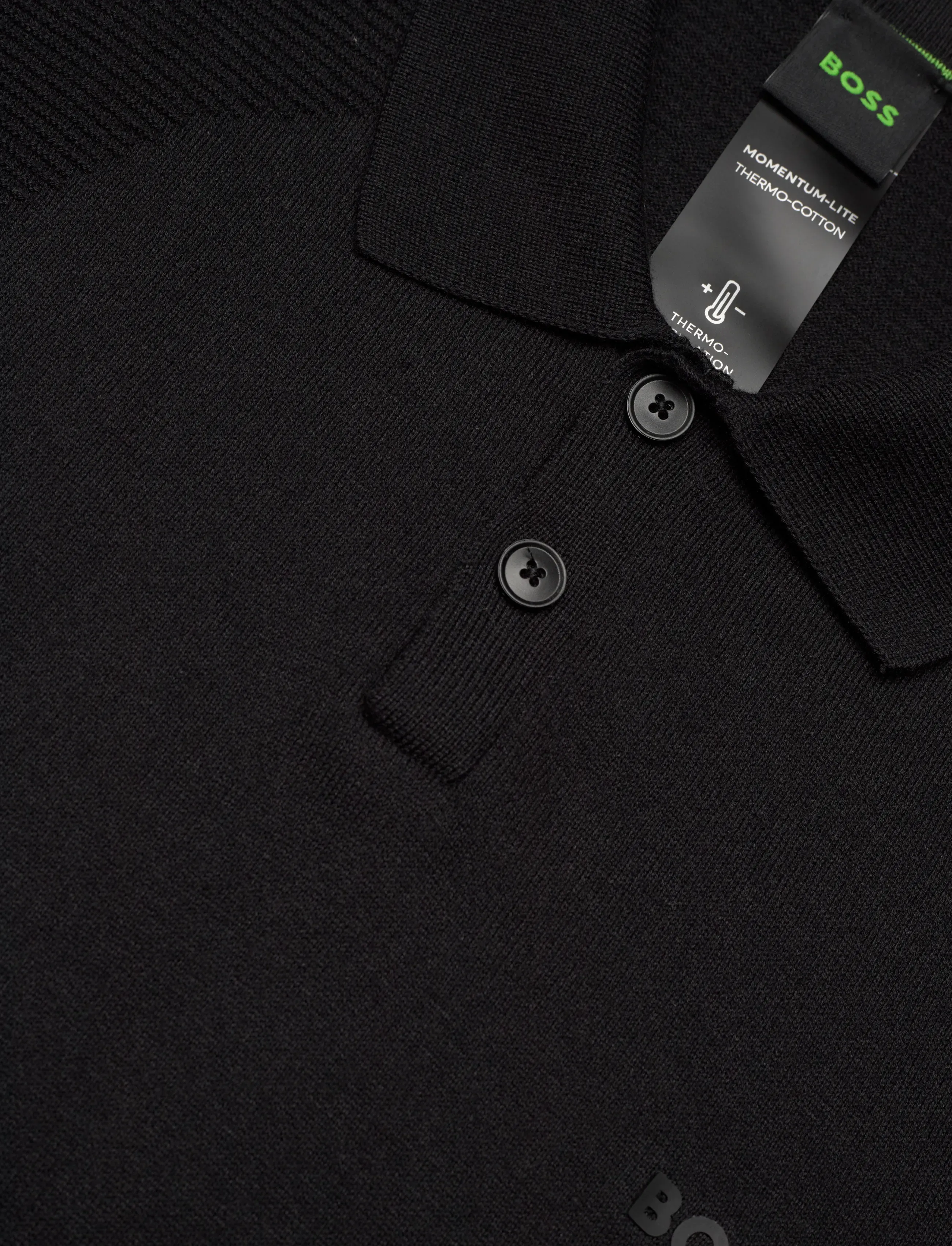 BOSS - KN_Momentum-Lite PS - piqueskjorter - black - 2