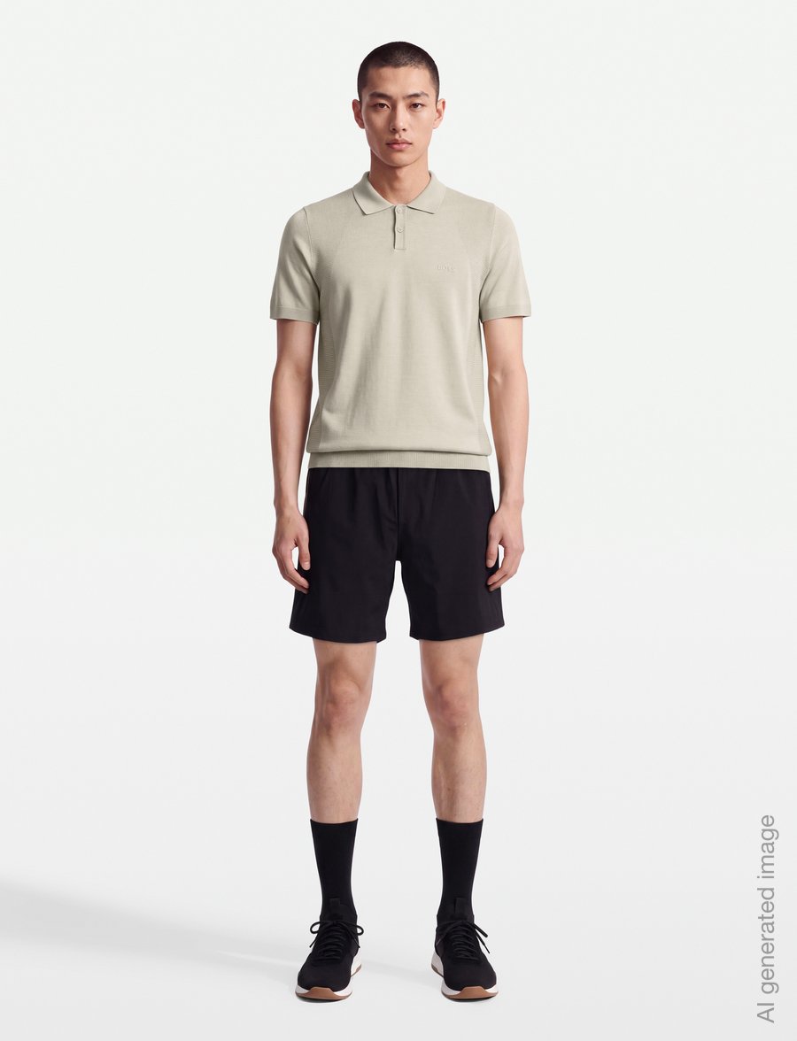 BOSS - KN_Momentum-Lite PS - oberteile & t-shirts - light beige - 0