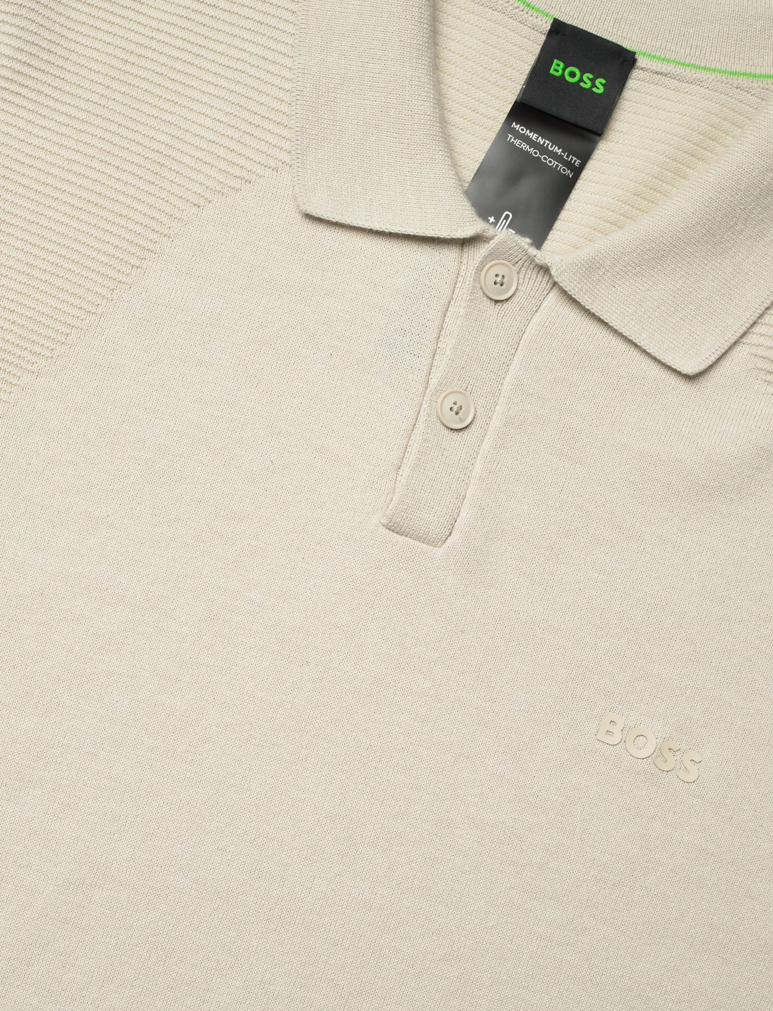 BOSS - KN_Momentum-Lite PS - polos - light beige - 2