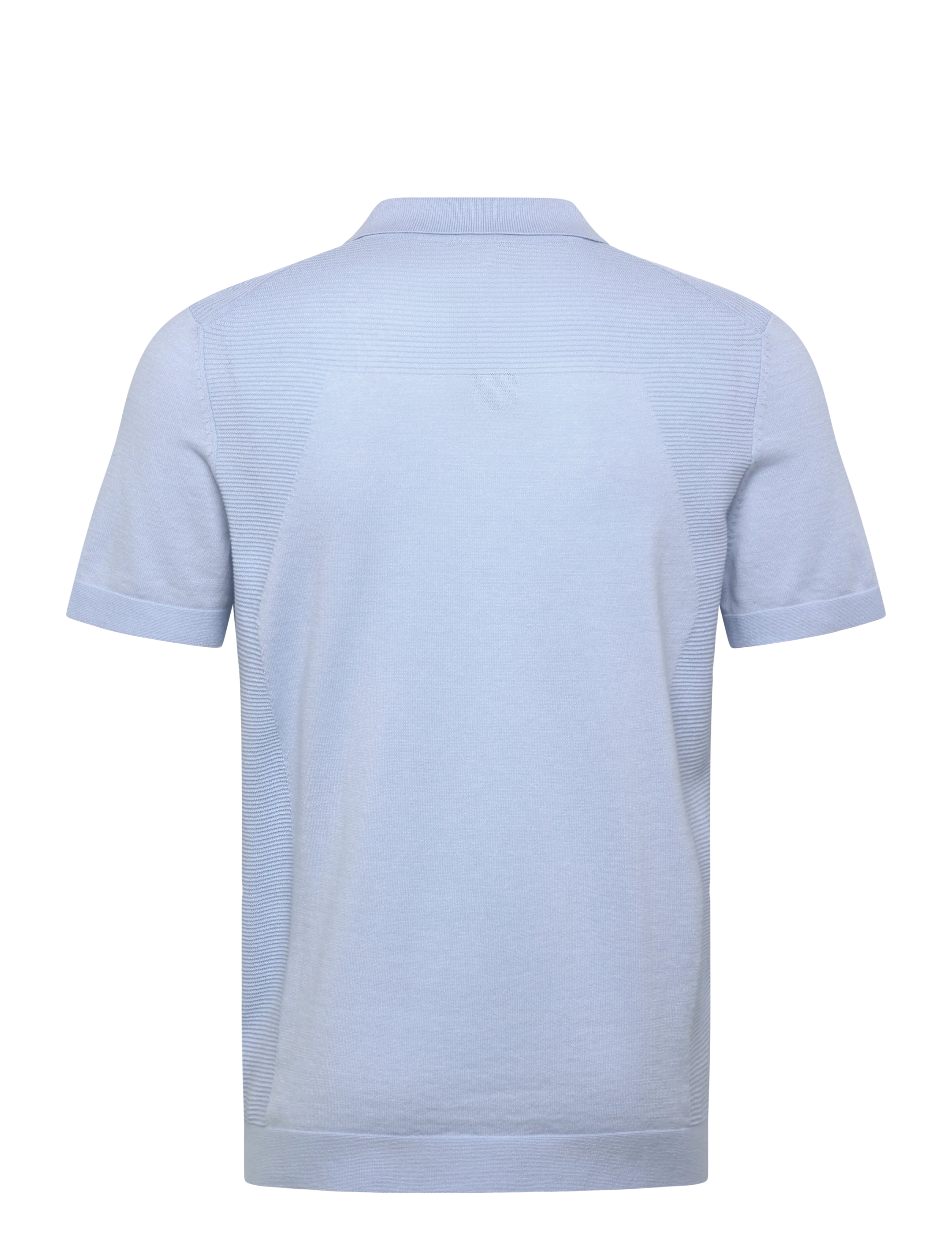 Cotton-blend knit polo with bodymapping structure 6