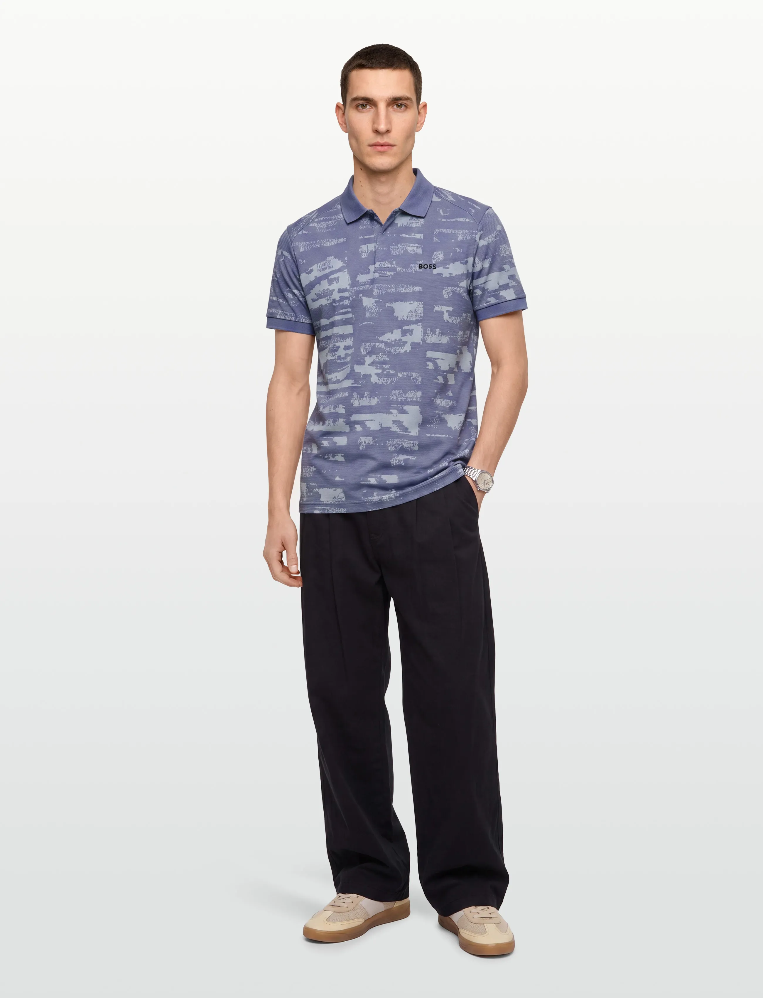 BOSS PL_Active Repeat - Tøj - LIGHT/PASTEL BLUE / multi