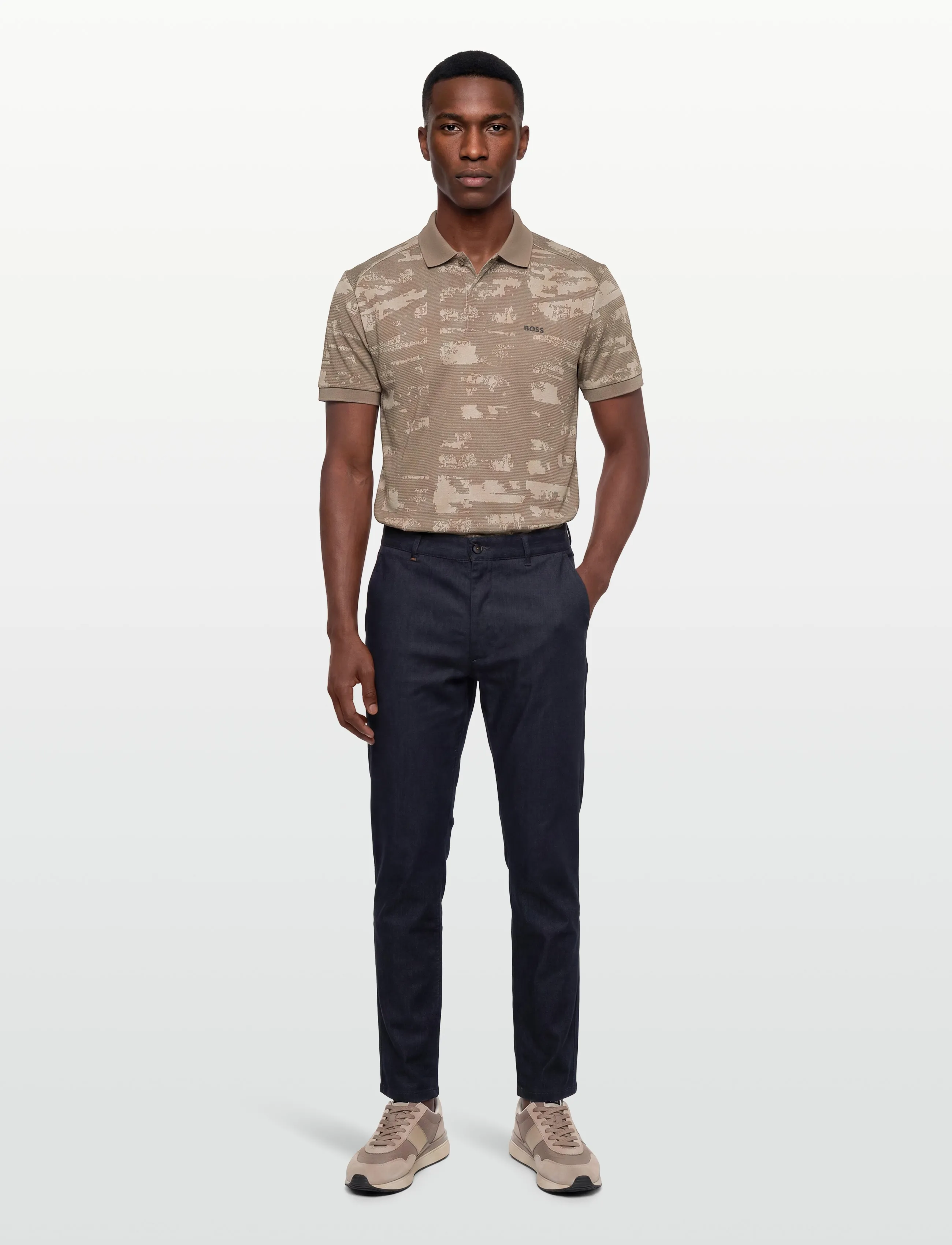 BOSS Pl_Active Repeat, XXL, Brown, Sport Polos > Sport Short-sleeved Polos, Herre
