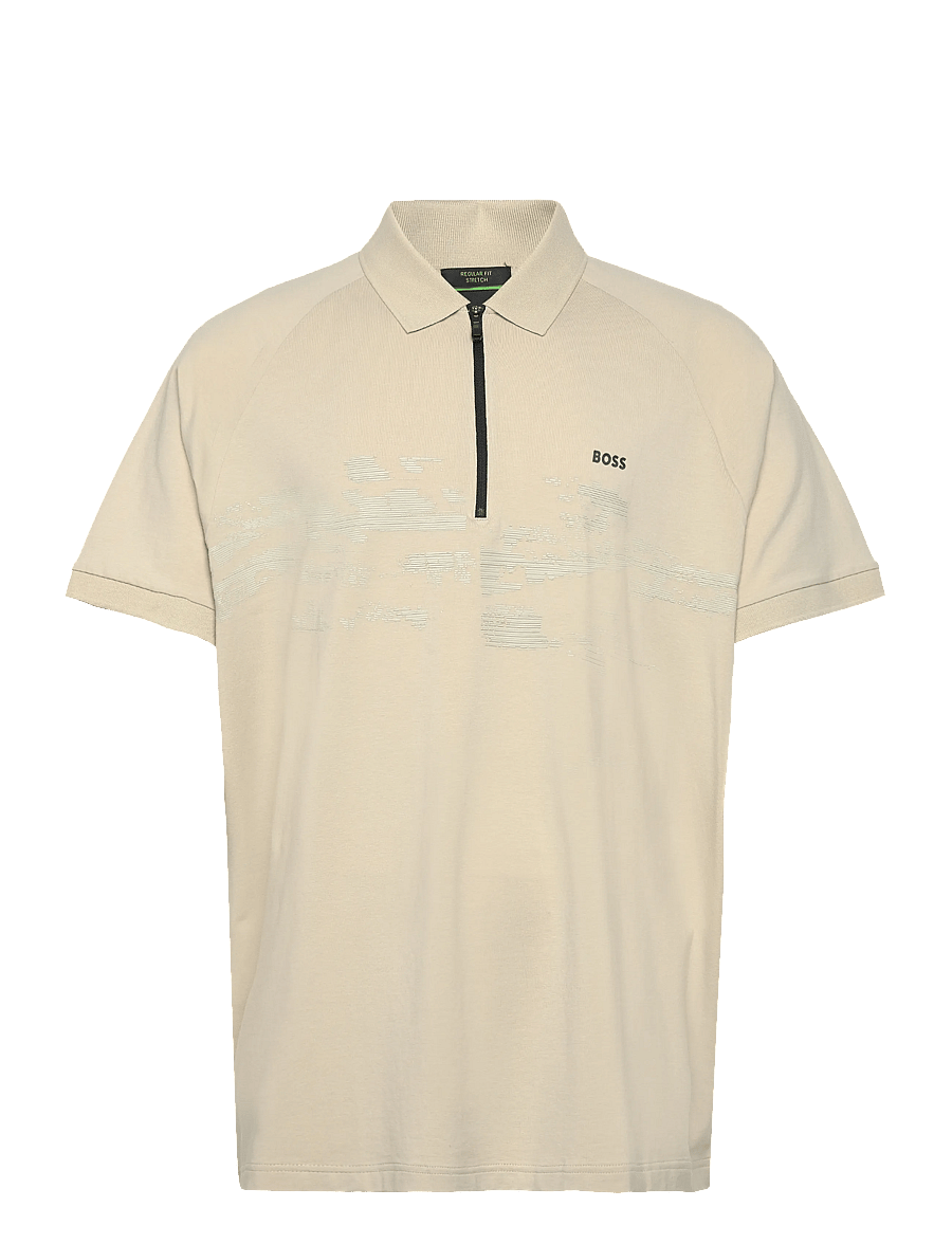 BOSS - PL_Globe Pattern - oberteile & t-shirts - light beige - 0