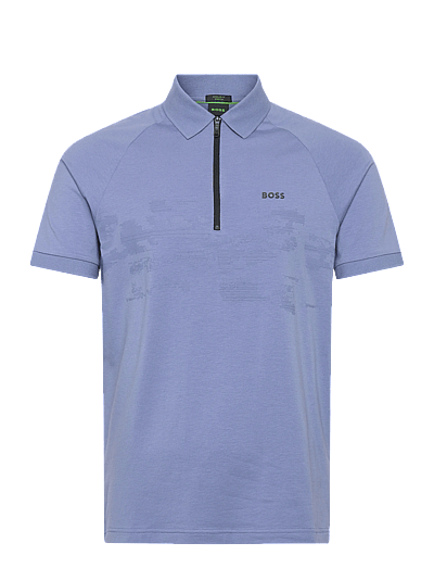 BOSS PL_Globe Pattern - Oberteile & T-Shirts - LIGHT/PASTEL BLUE / purple