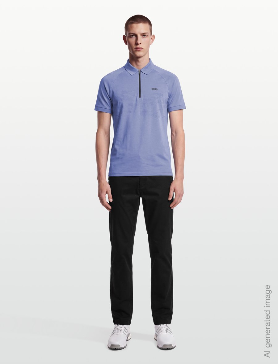 BOSS - PL_Globe Pattern - oberteile & t-shirts - light/pastel blue - 0