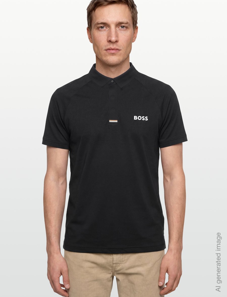 BOSS - PL_GOC Paddytech - toppar & t-shirts - black - 3