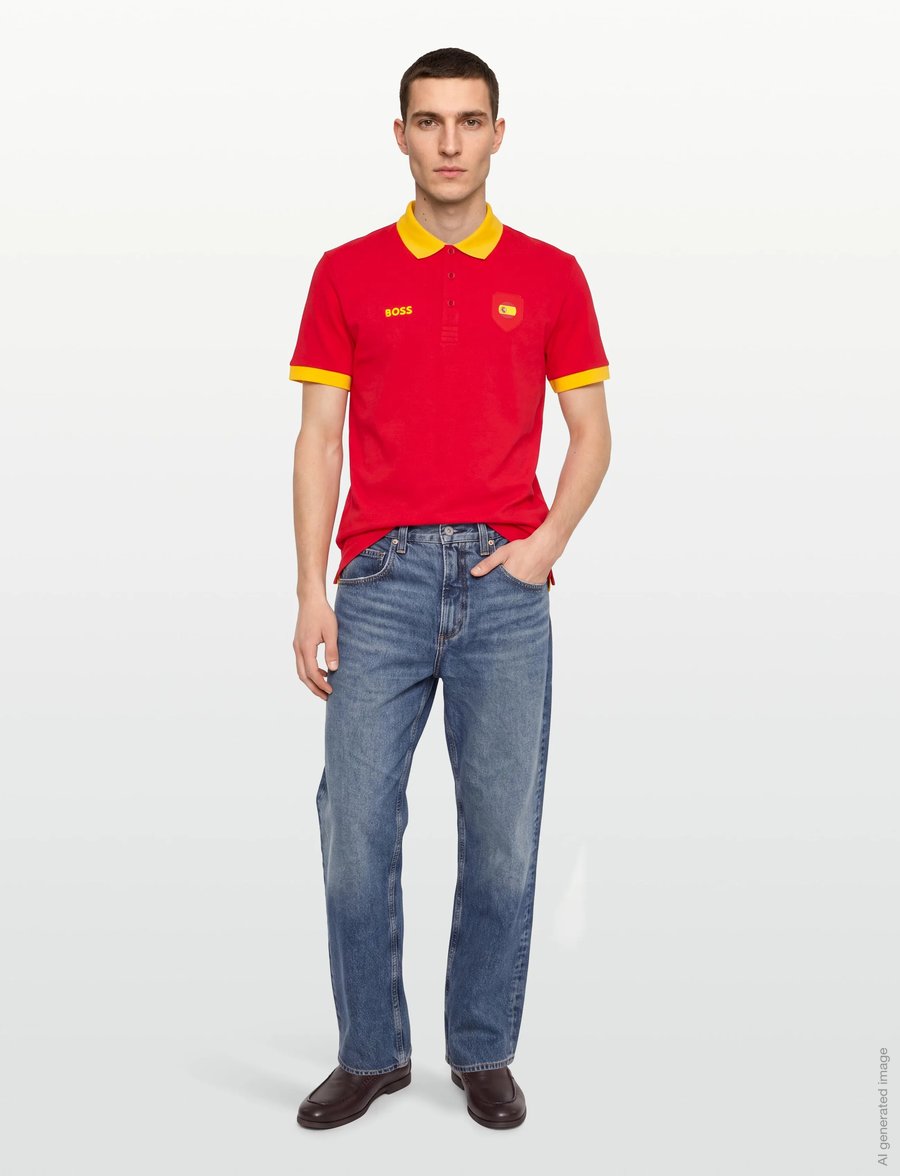 BOSS - PL_BB BC Lux Paddy - oberteile & t-shirts - open red - 0