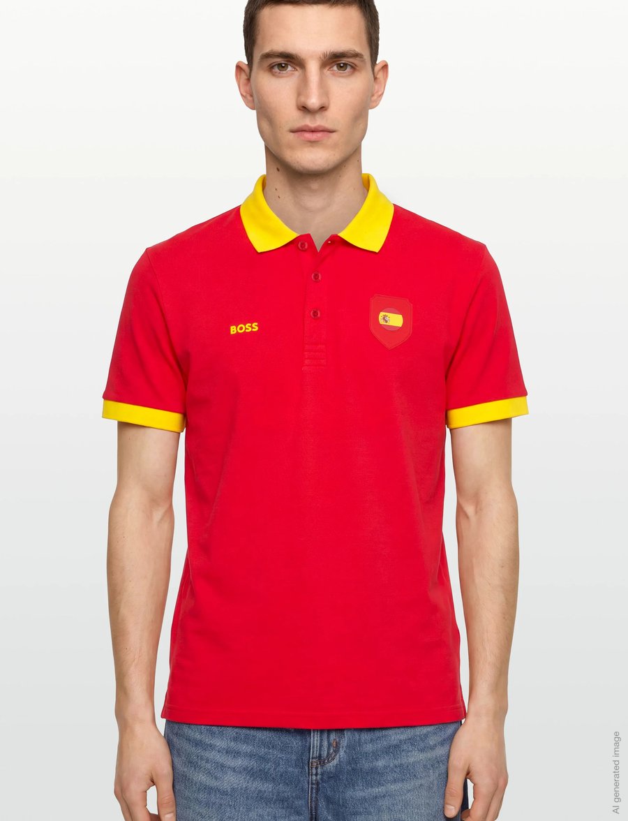 BOSS - PL_BB BC Lux Paddy - oberteile & t-shirts - open red - 3