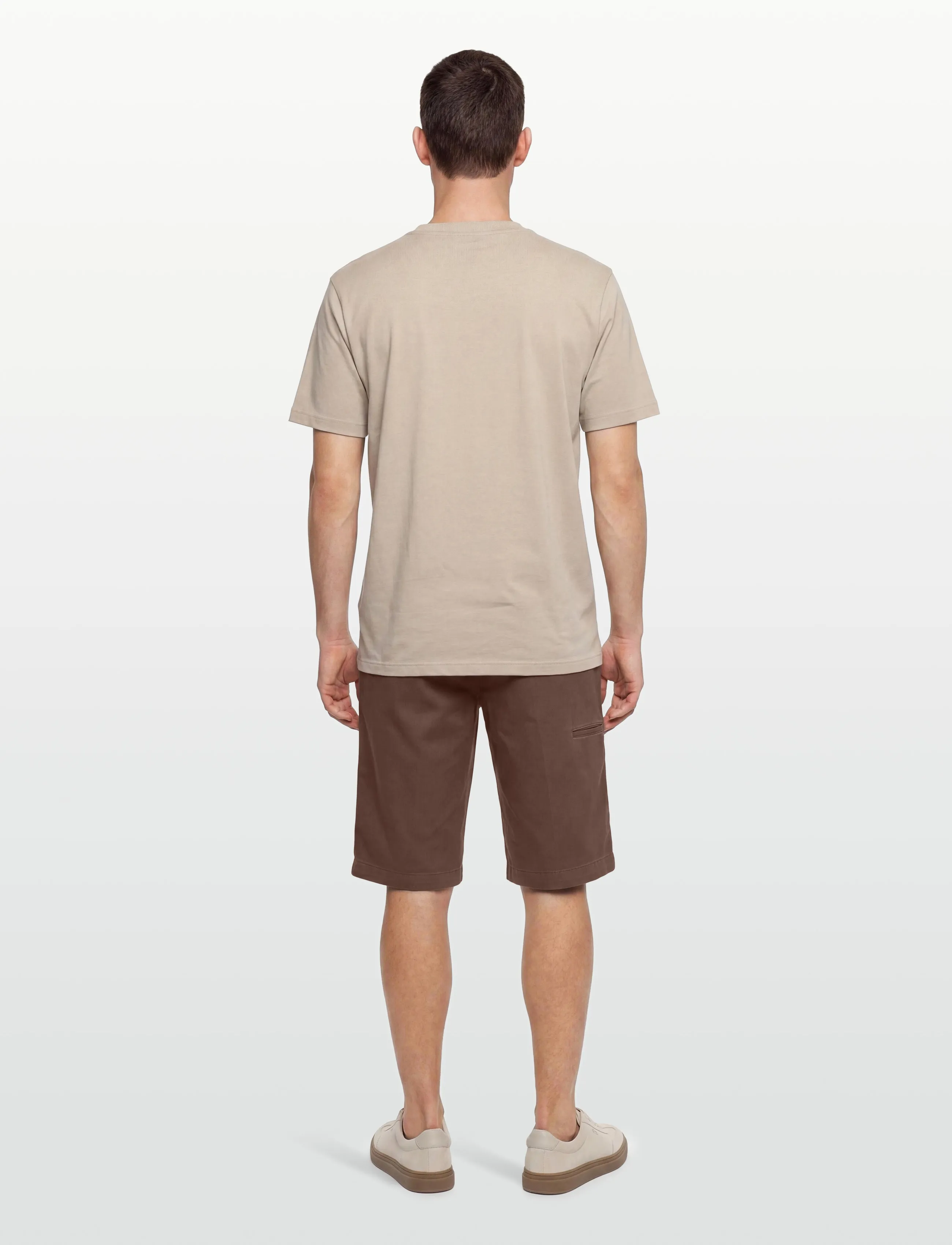 BOSS - TS_Terrace Photo - t-shirts - light beige - 4