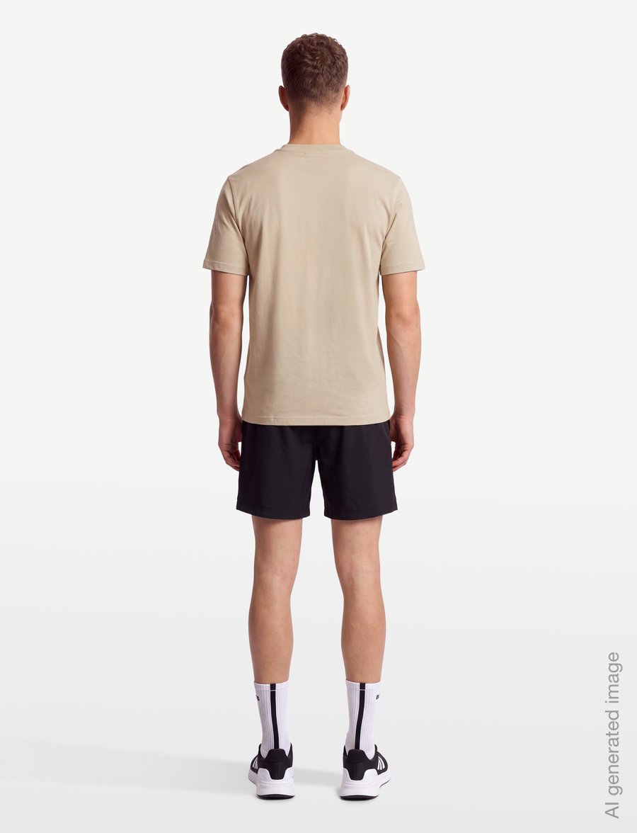 BOSS - TS_Terrace Photo - oberteile & t-shirts - light beige - 4