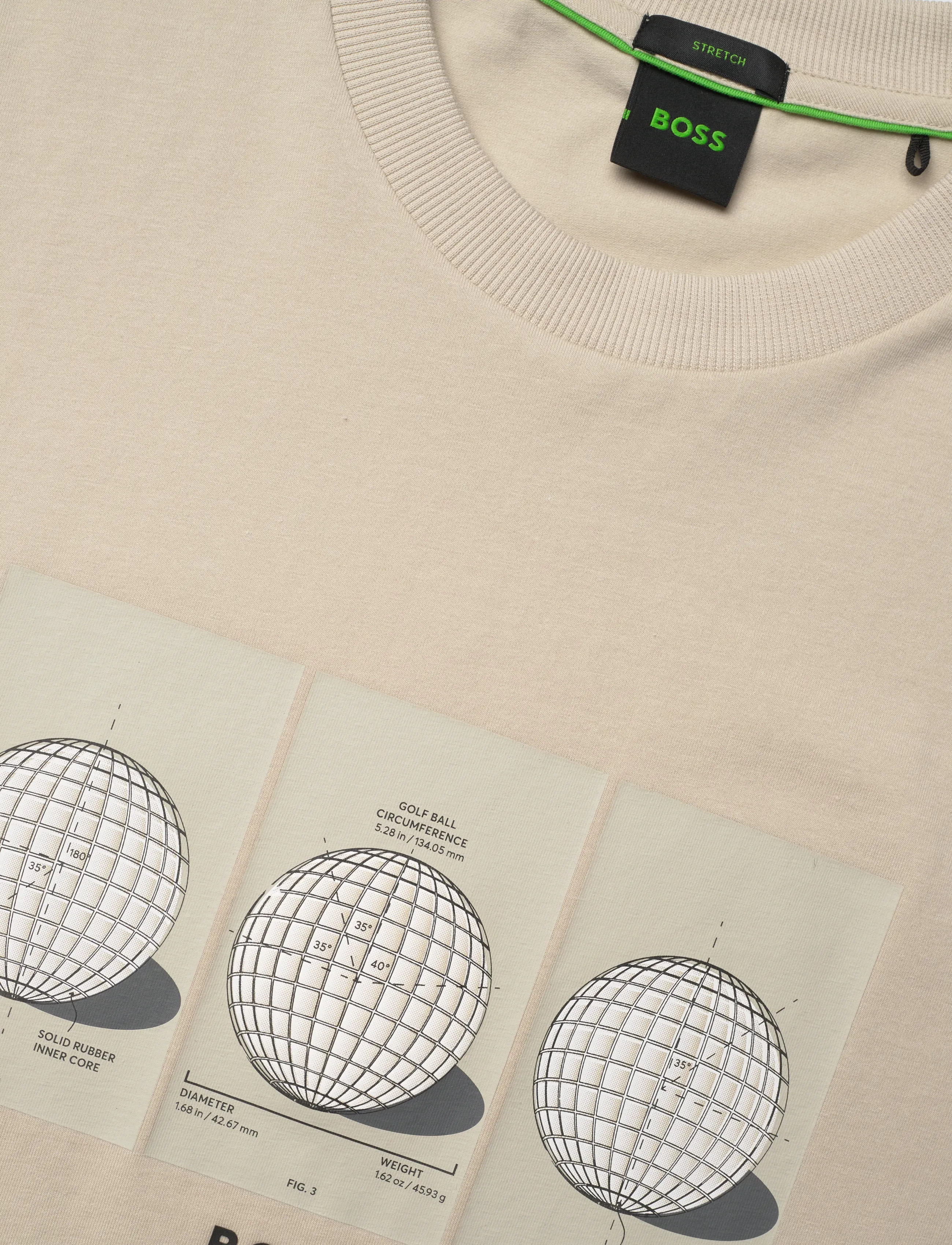 BOSS - TS_Terrace Photo - t-shirts - light beige - 2