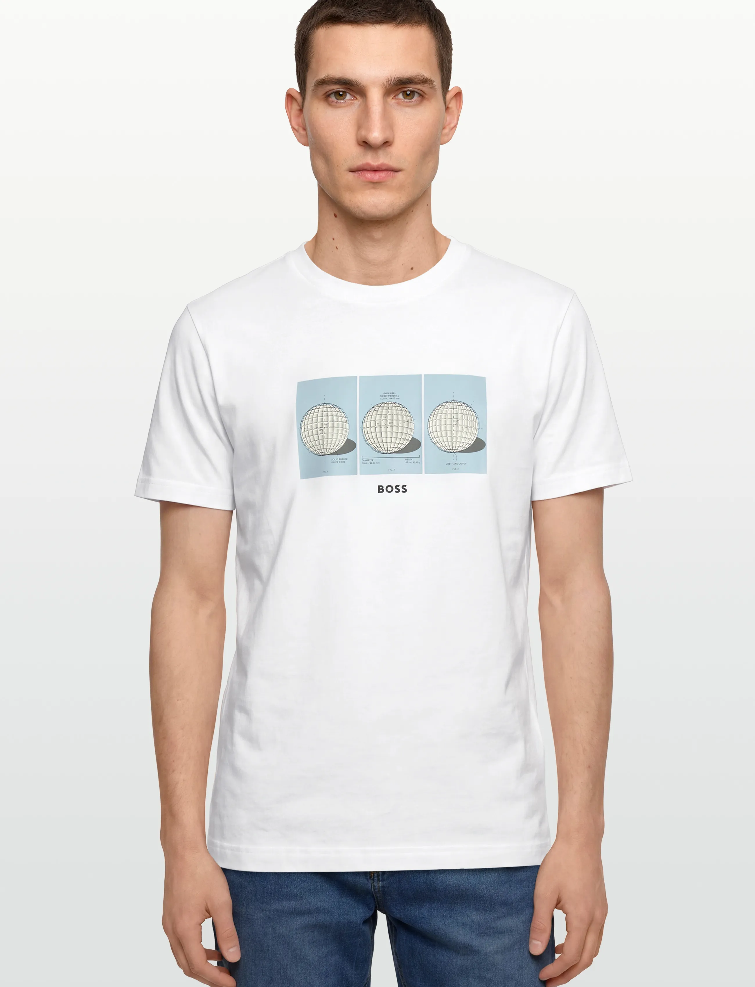 BOSS - TS_Terrace Photo - kurzärmelige - white - 3