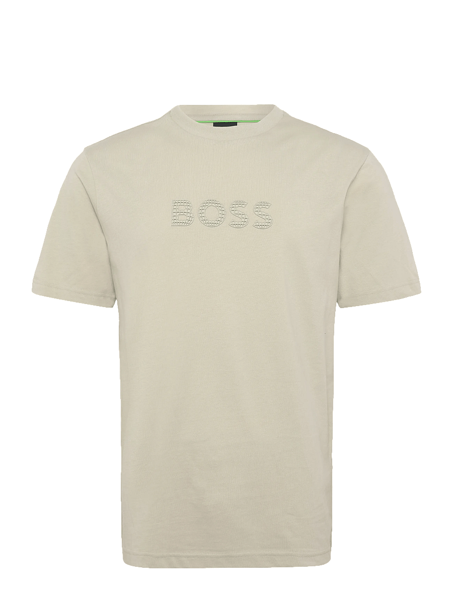 BOSS - TS_Terrace Logo - t-shirts - light beige - 1