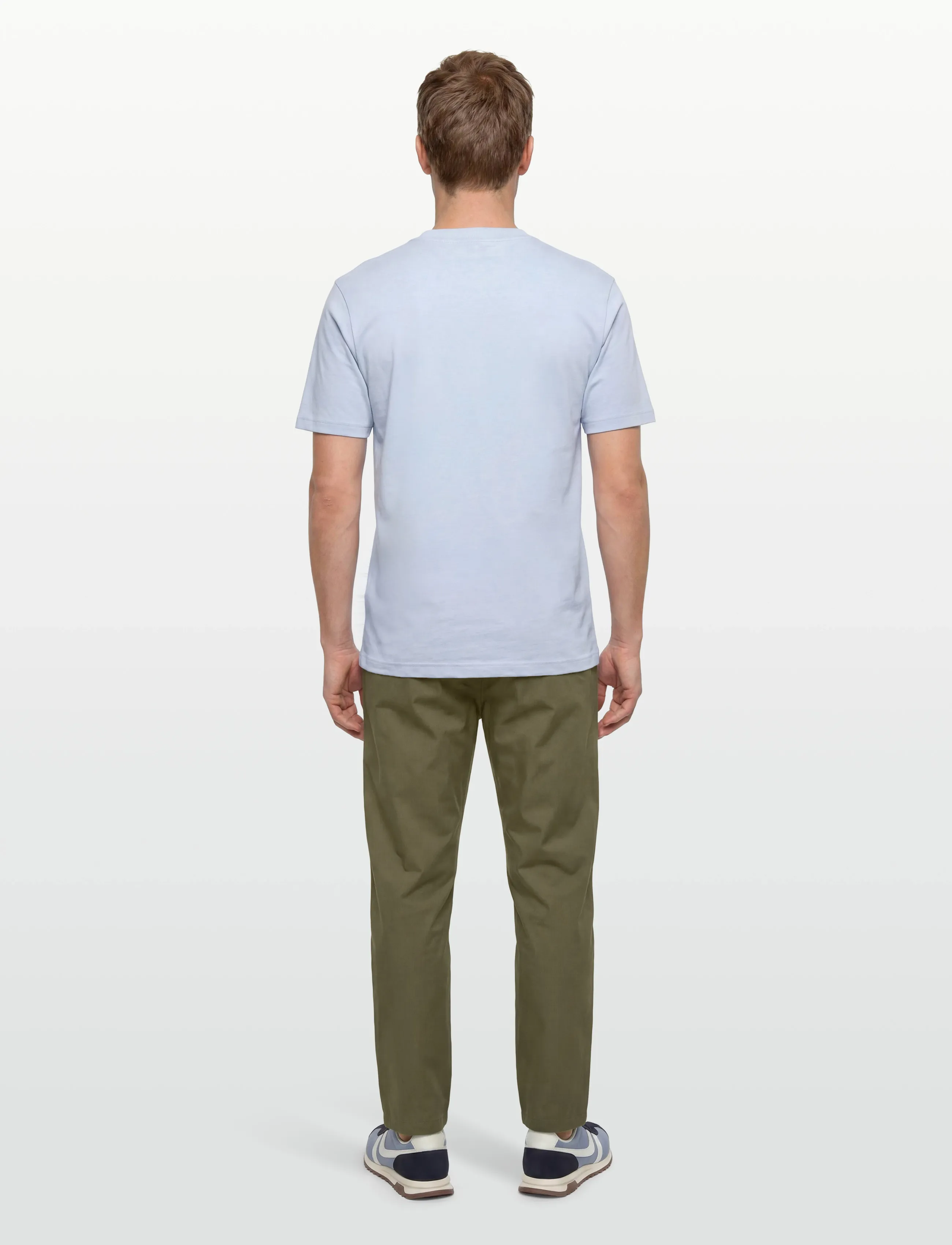 BOSS - TS_Terrace Logo - short-sleeved t-shirts - open blue - 4
