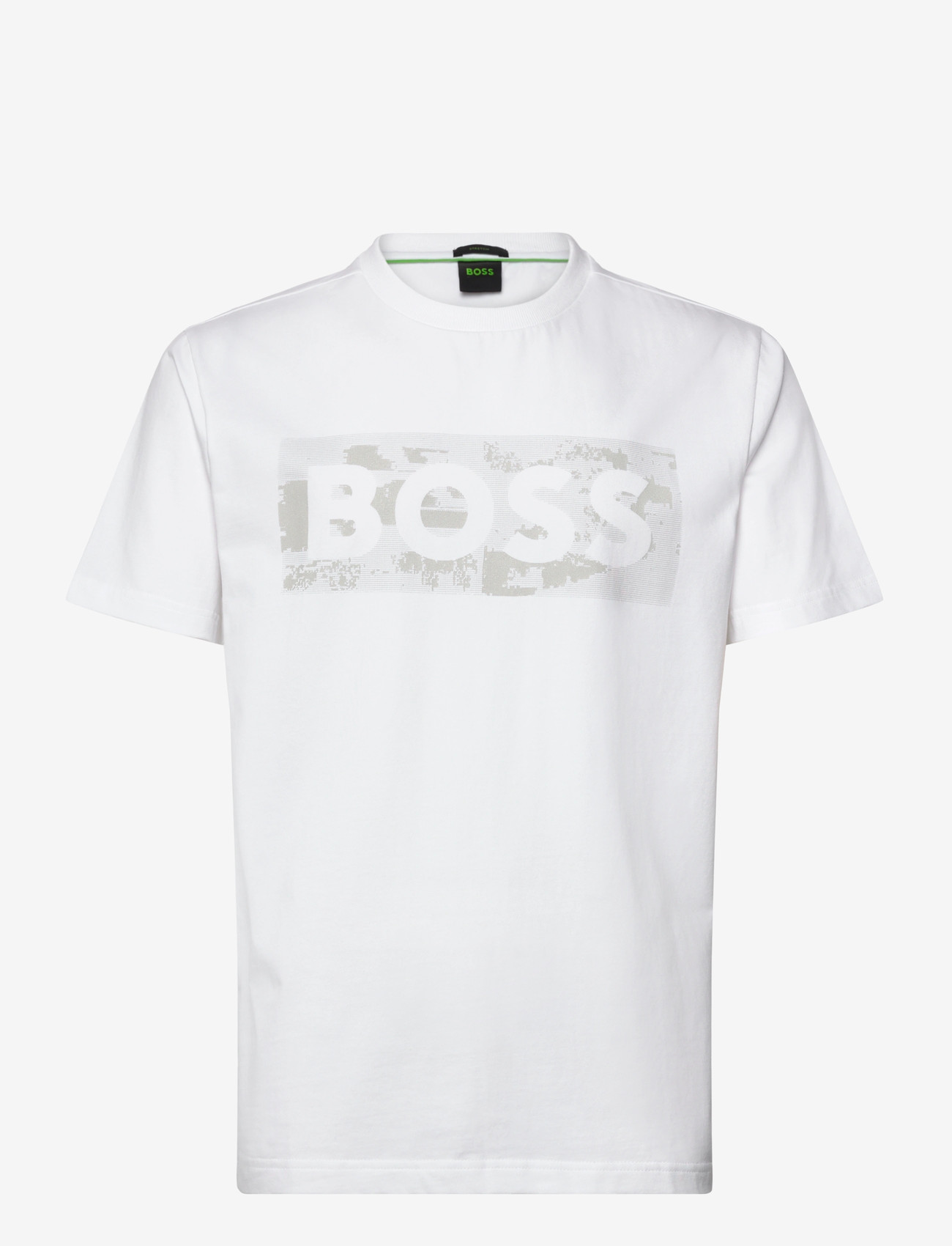BOSS - TS_Globe LogoPattern - krótki rękaw - white - 0