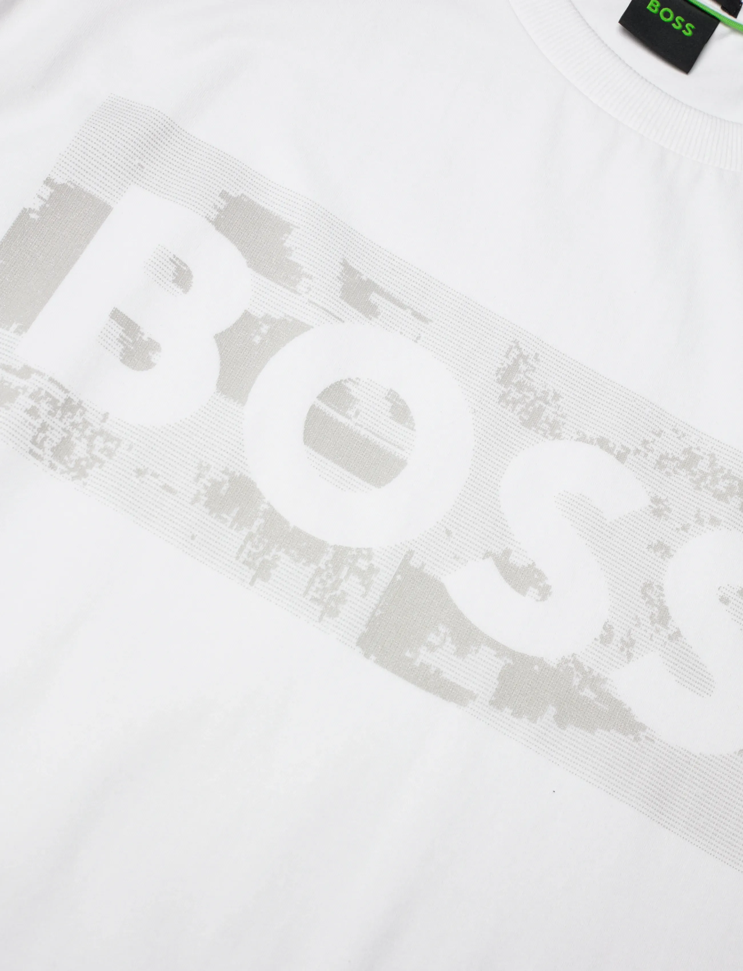 BOSS - TS_Globe LogoPattern - t-paidat - white - 2