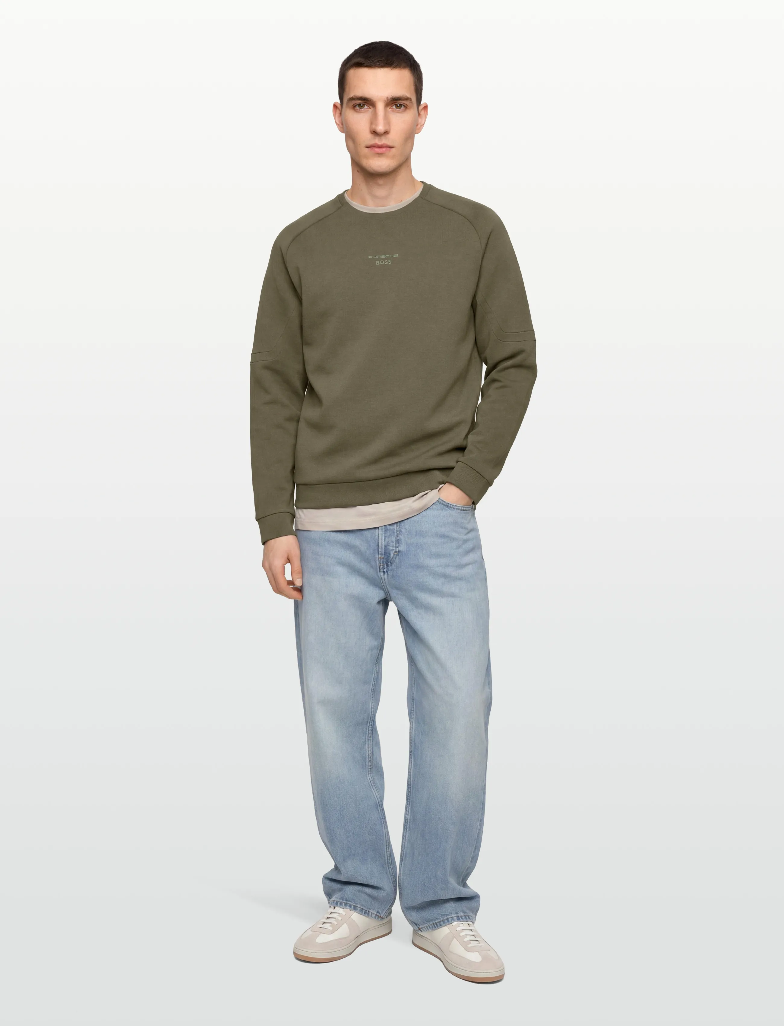 BOSS SW_PS Spirit70 CN - Sweatshirts - OPEN GREEN / khaki/green
