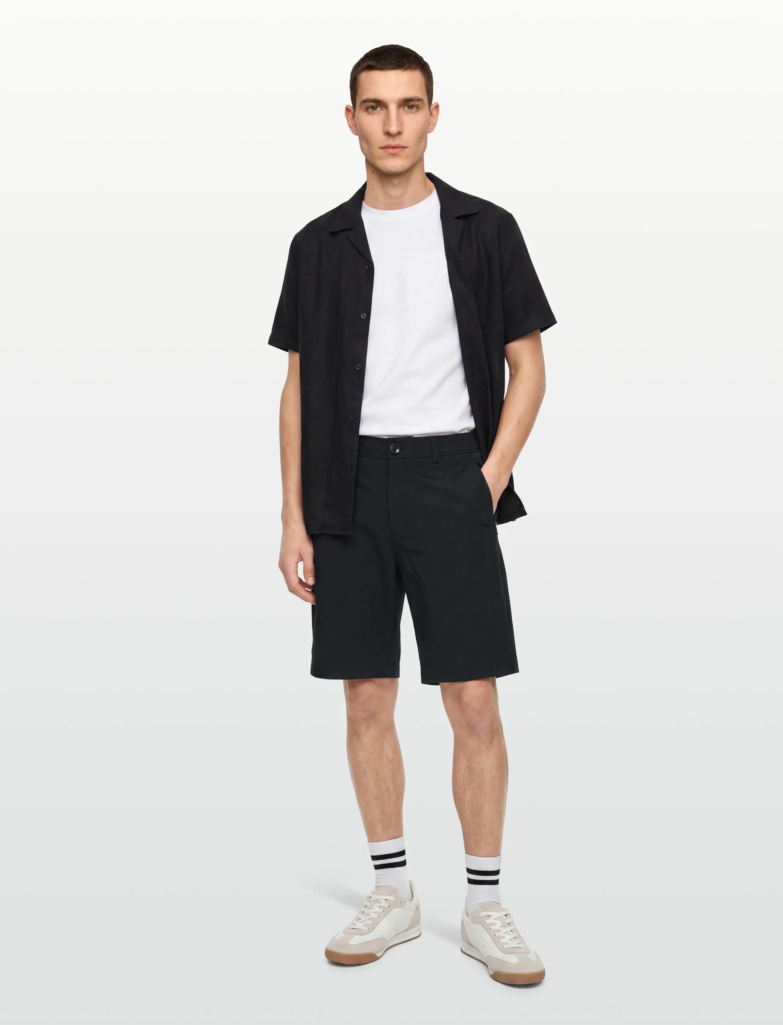BOSS Sh_Ps Spirit70, 50, Black, Sport Shorts > Sport Casual Shorts, Herre