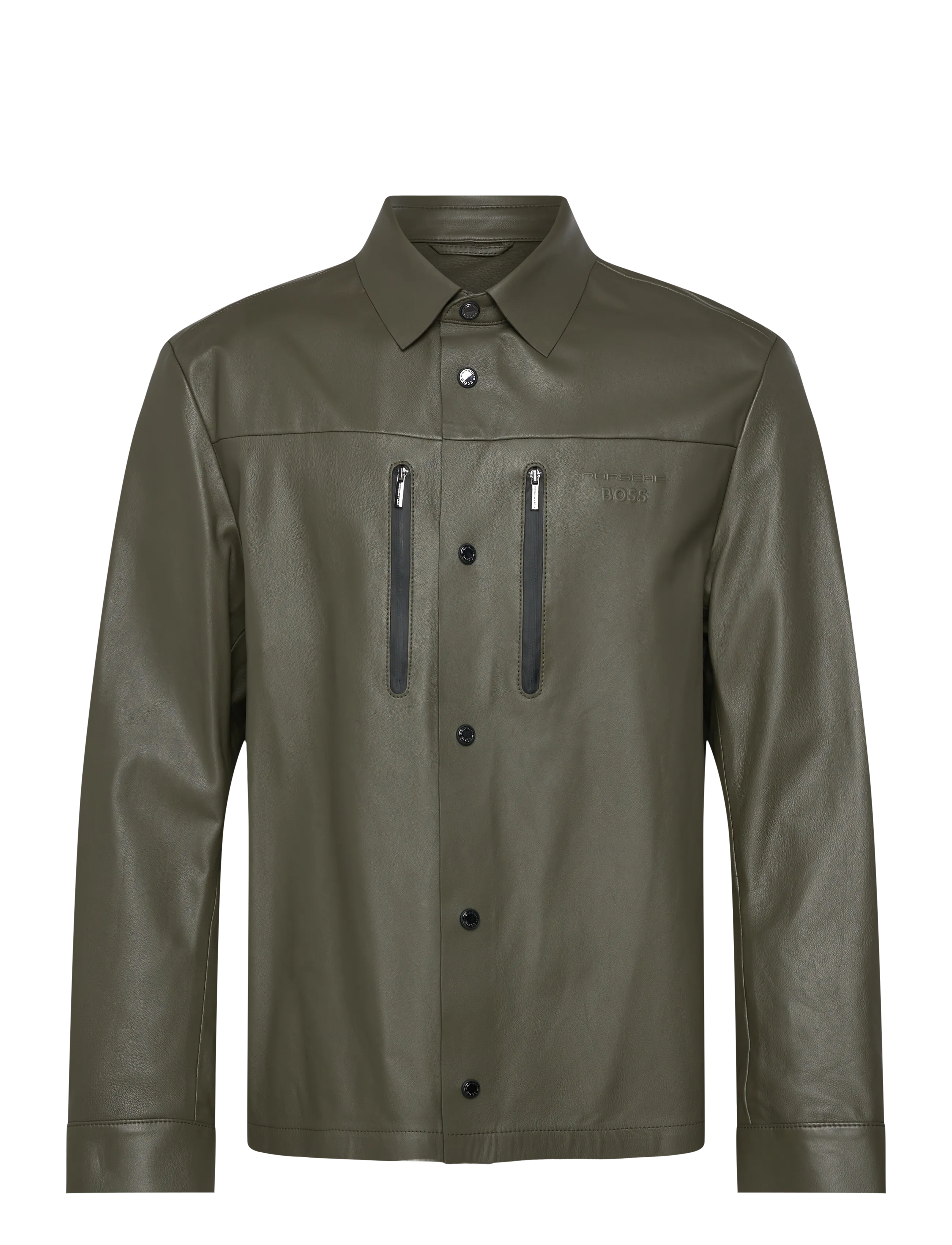 BOSS LH_PS Spirit70 ST - Lederjacken - OPEN GREEN / khaki/green