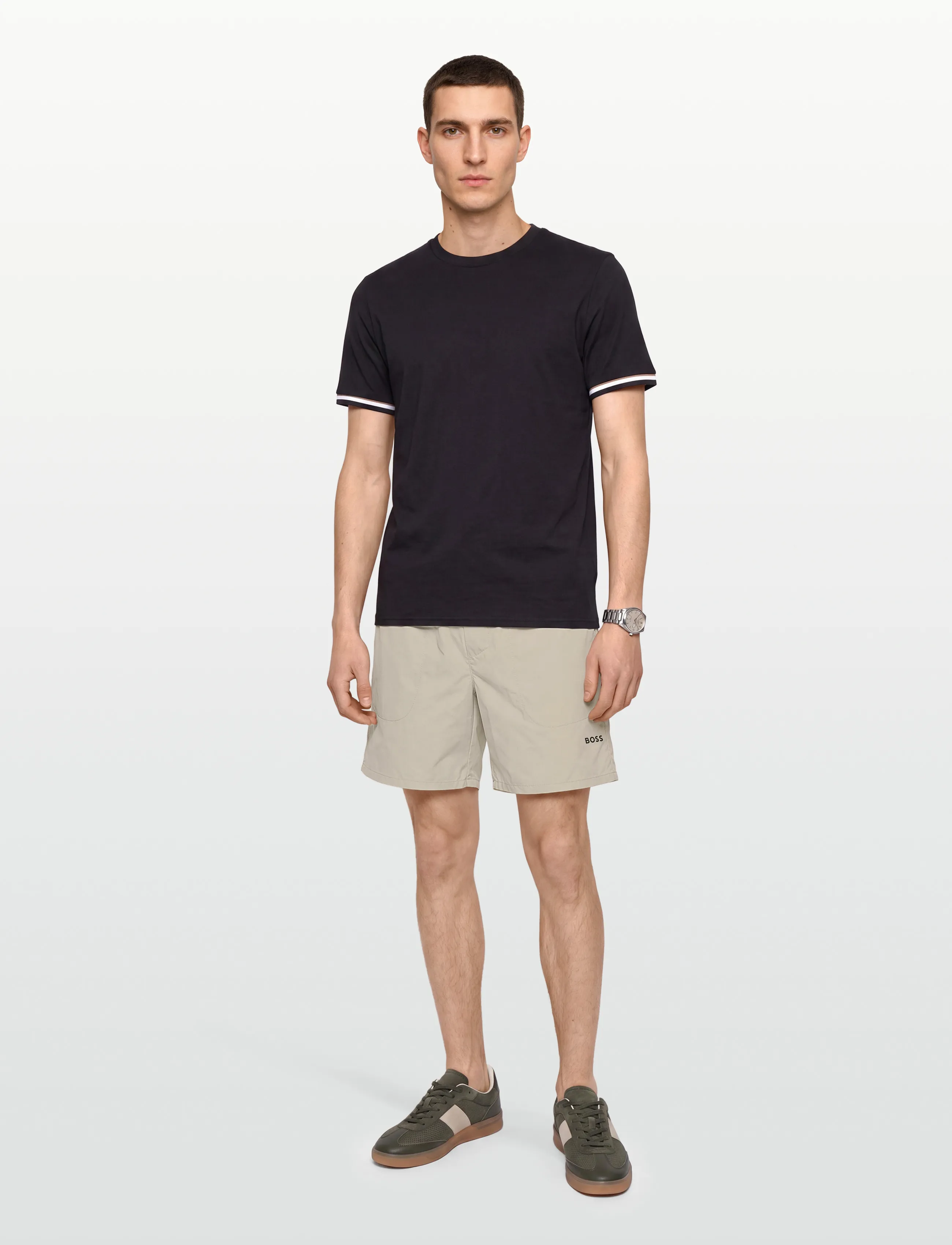 BOSS Sh_Active 7 Inch, Mænd, Sports Shorts, Beige, Str: L