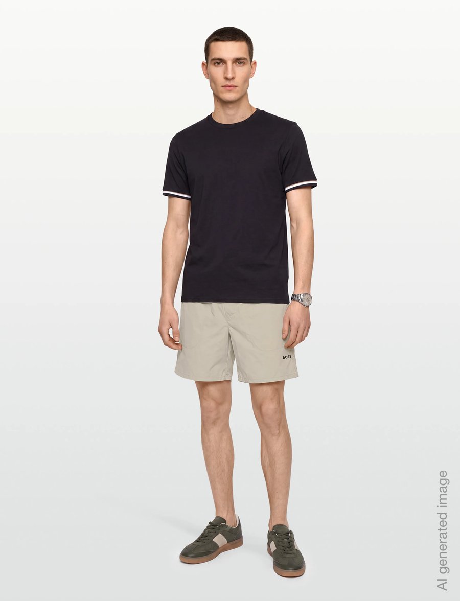BOSS - SH_Active 7 inch - træningsshorts - light beige - 0