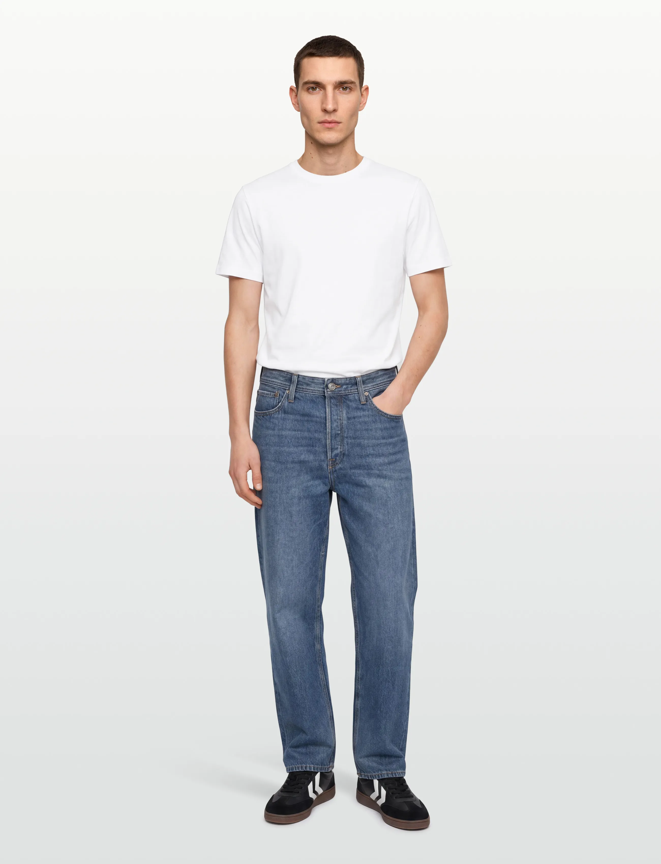 BOSS Ts_Ps Spirit70 Car, Mænd, Basic T-Shirt, Hvid, Str: L