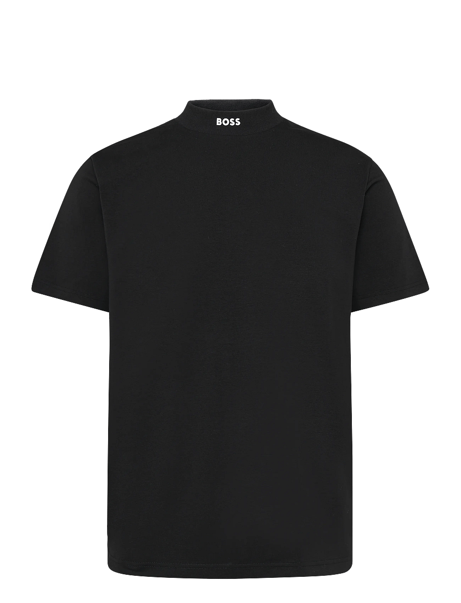 BOSS - Tee Collar - t-shirts - black - 1