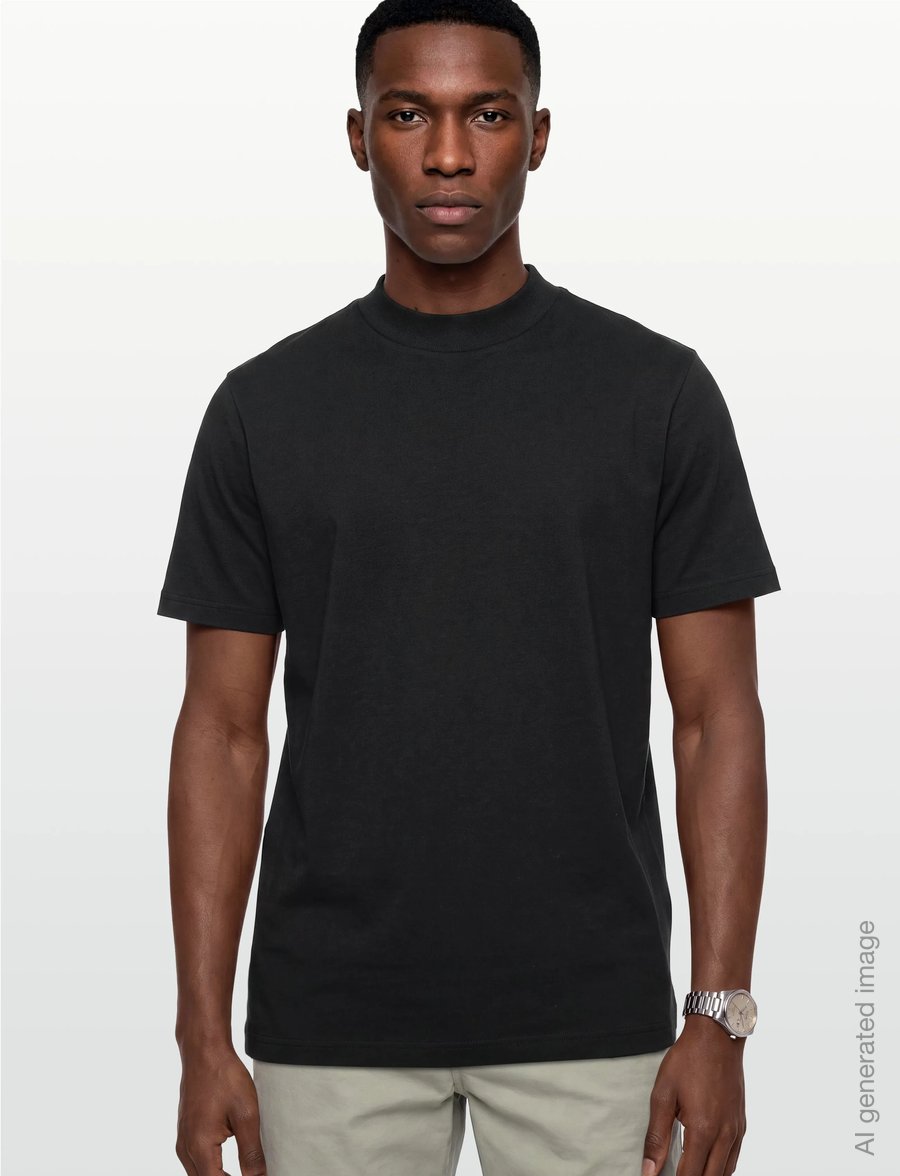 BOSS - Tee Collar - t-shirts - black - 3