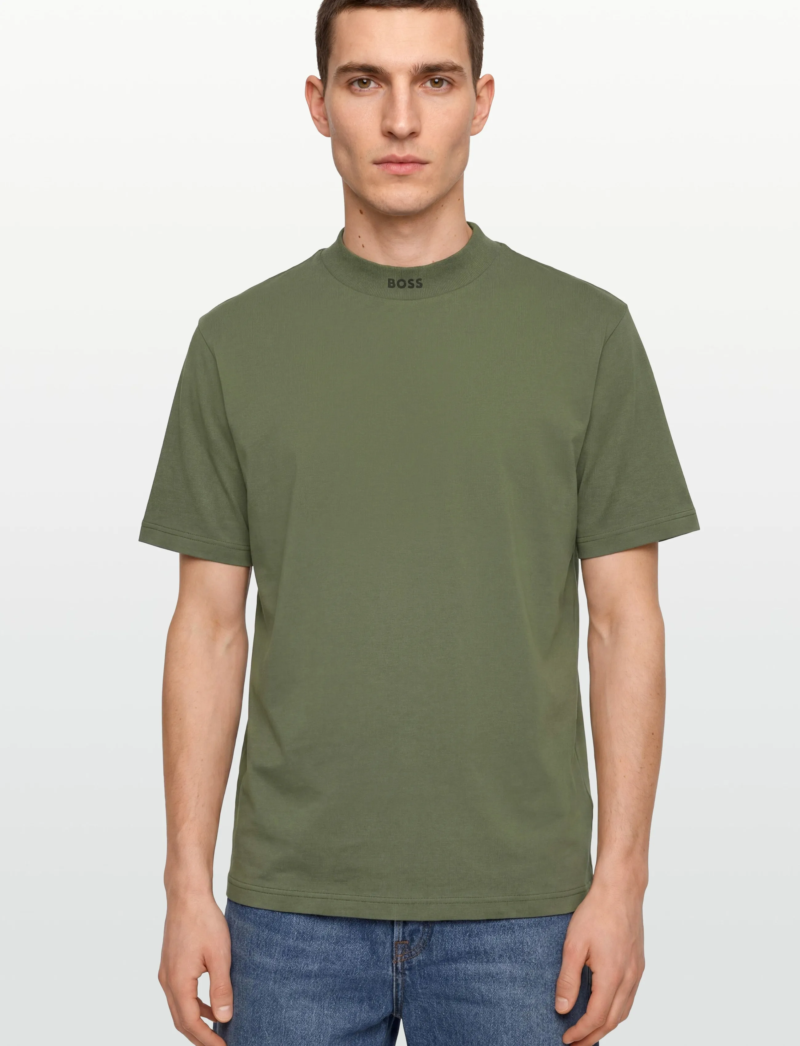BOSS - Tee Collar - dark beige - 3