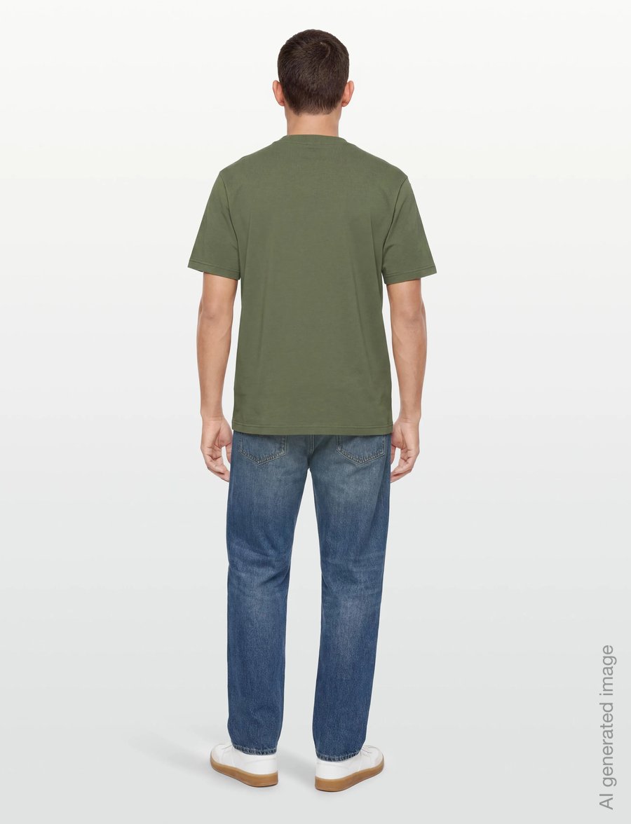 BOSS - Tee Collar - t-shirts - dark beige - 4