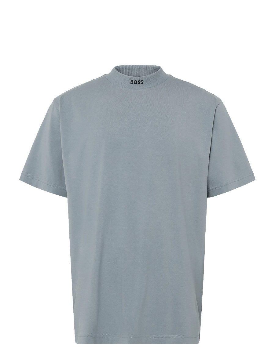 BOSS - Tee Collar - tops & t-shirts - dark grey - 1