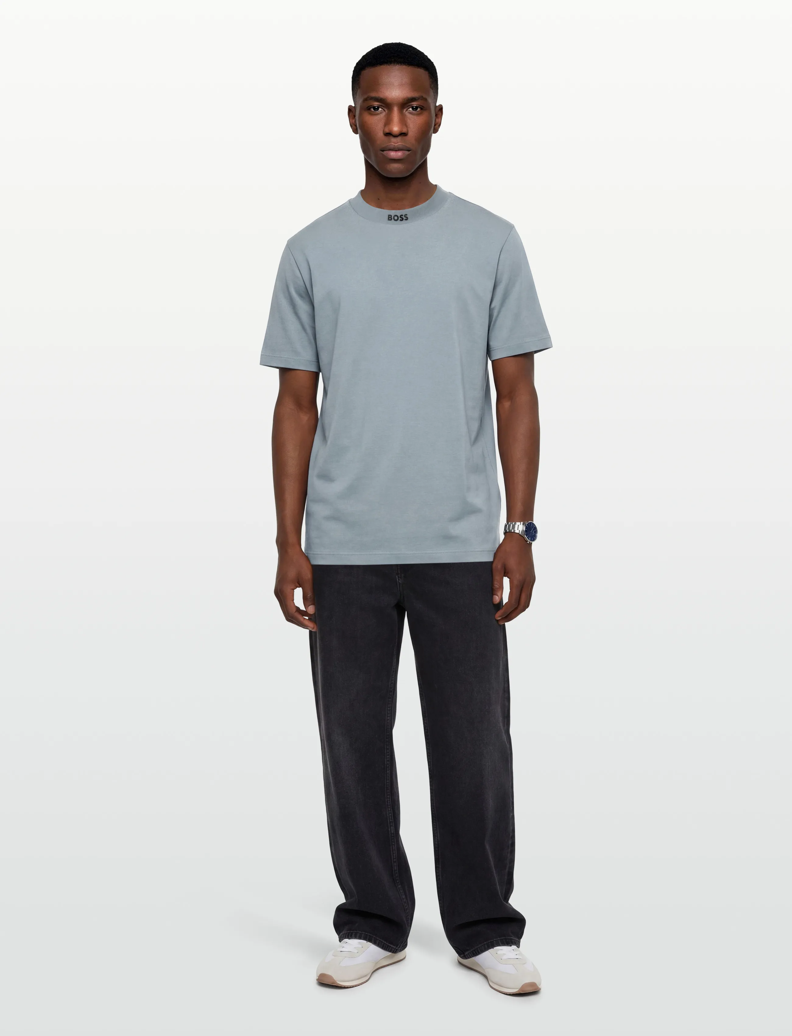 BOSS Tee Collar, XXL, Grey, Sport Overdele > Sport T-shirts, Herre