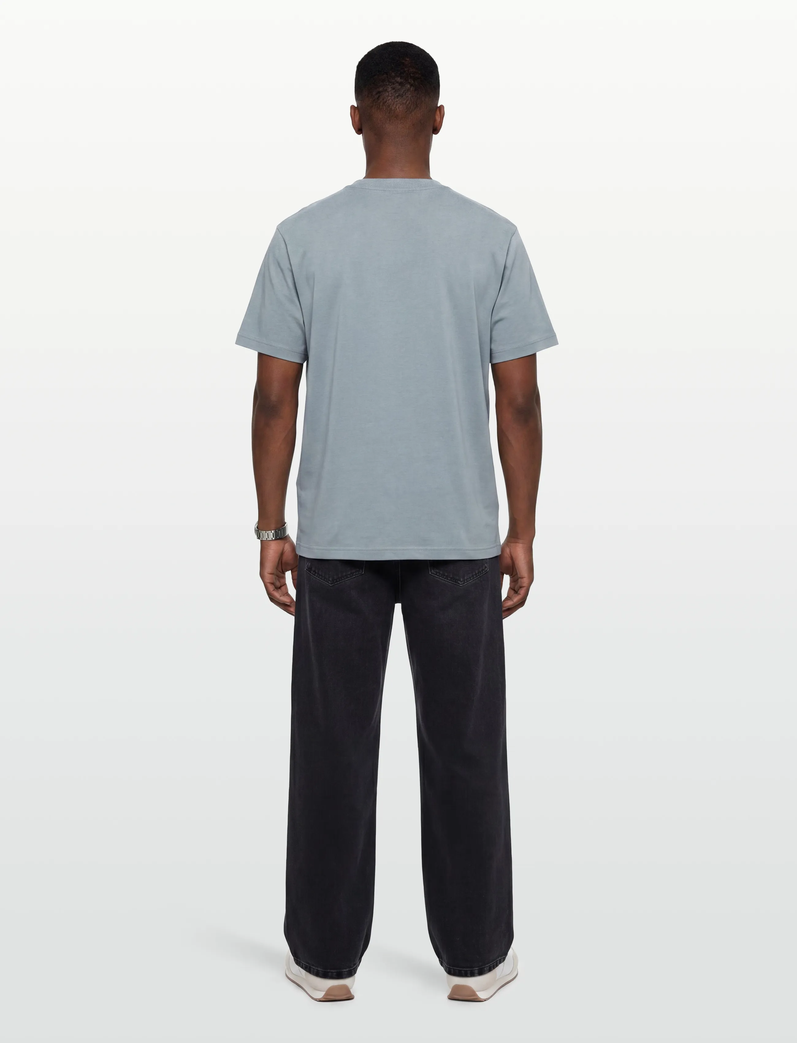 BOSS - Tee Collar - tops & t-shirts - dark grey - 4