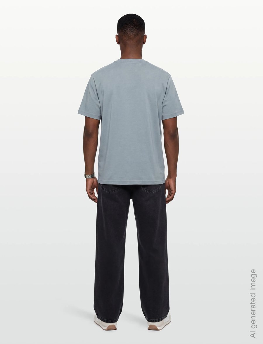 BOSS - Tee Collar - tops & t-shirts - dark grey - 4