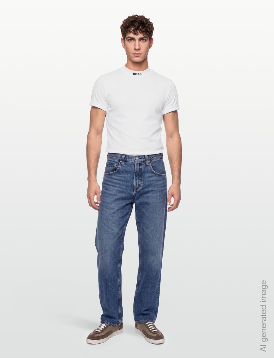 BOSS - Tee Collar - t-shirts - white - 0