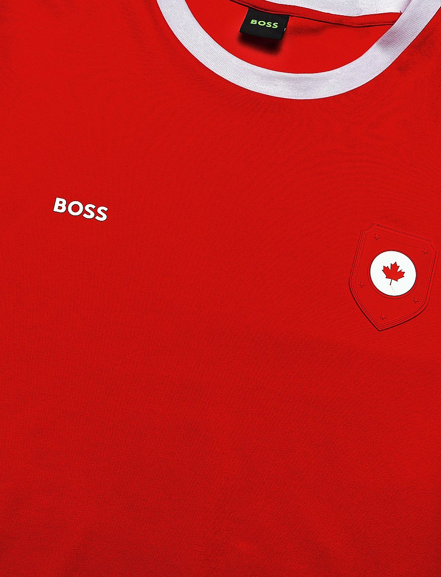 BOSS - TS_BB BC Lux Tee - kortærmede t-shirts - open red - 2