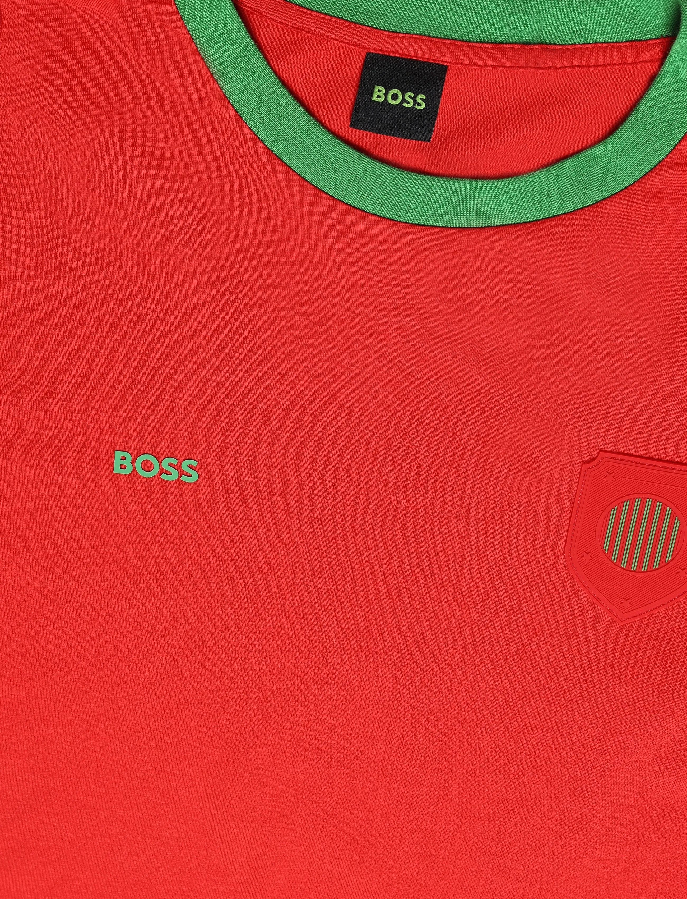 BOSS - TS_BB BC Lux Tee - kurzärmelige t-shirts - open red - 5