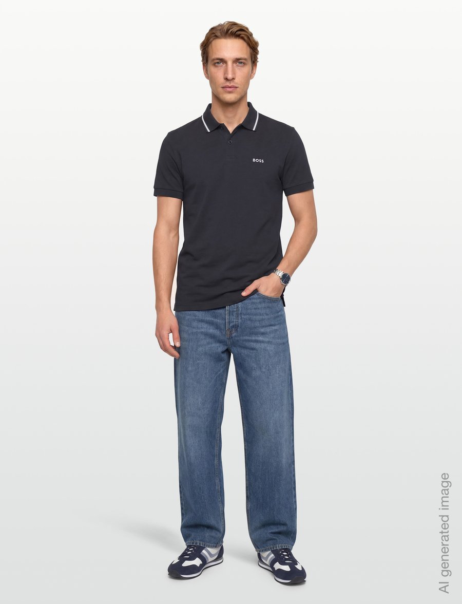 BOSS - PL_Join Paddy - toppe & t-shirts - dark blue - 0
