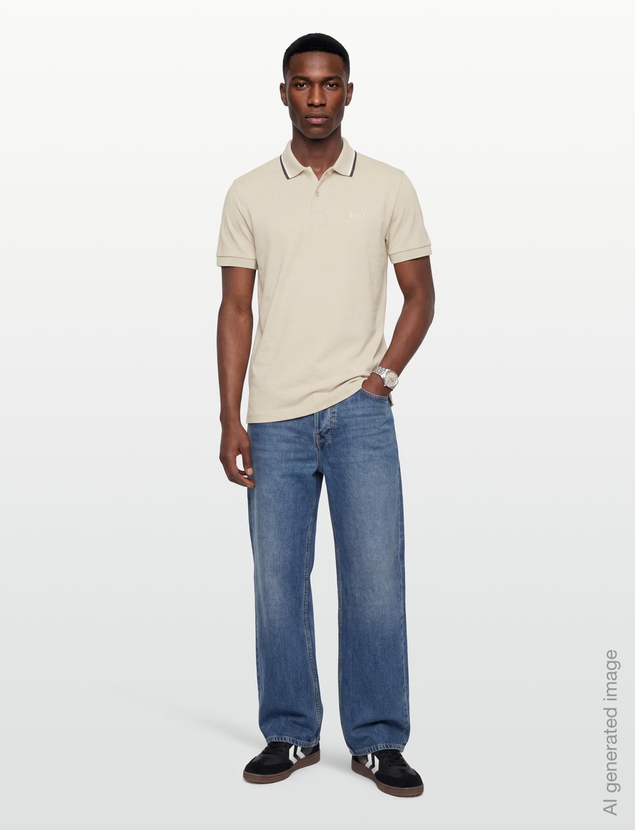 BOSS - PL_Join Paddy - toppar & t-shirts - light beige - 0