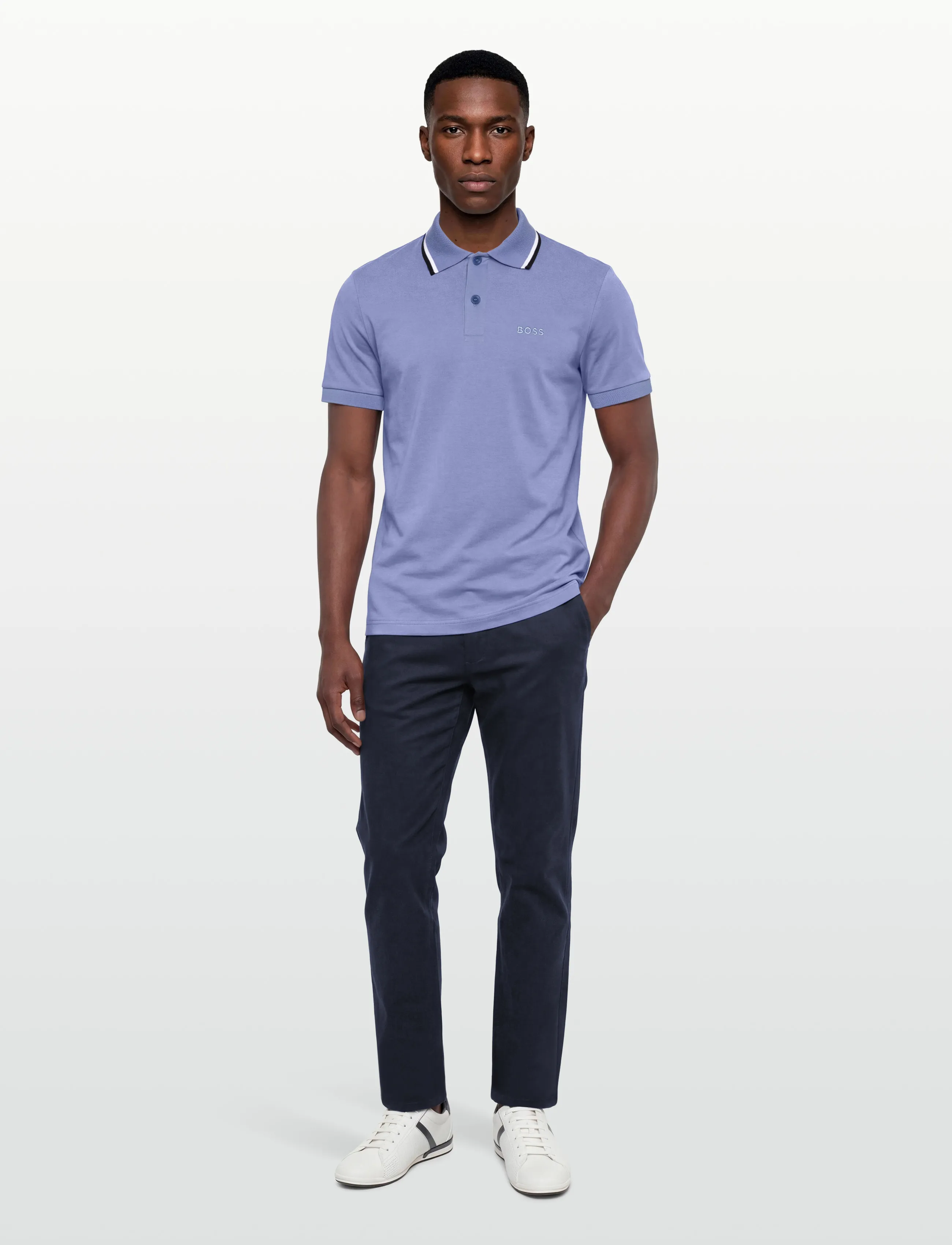 BOSS Pl_Join Paddy, M, White, Sport Polos > Sport Short-sleeved Polos, Herre